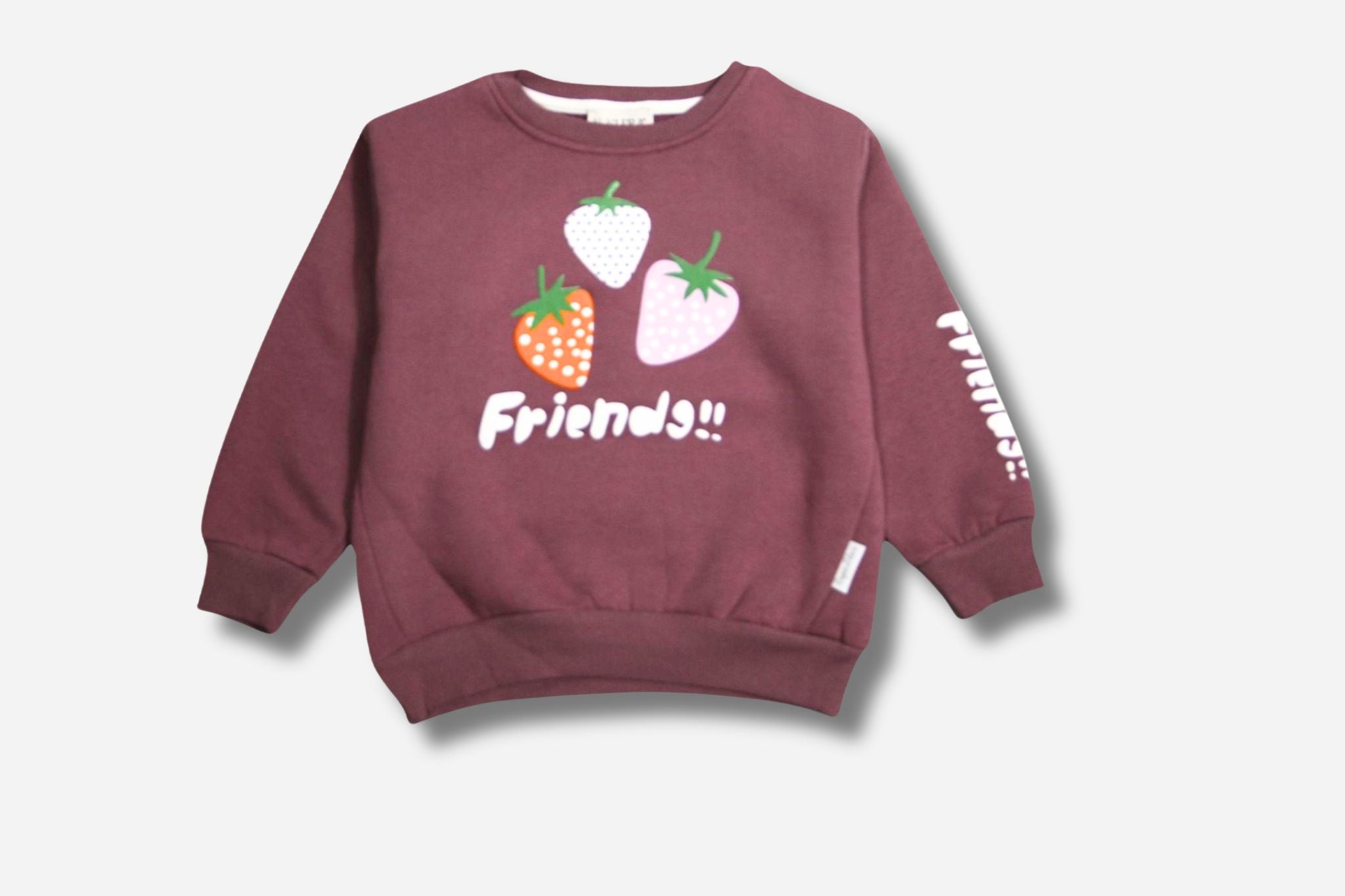 Kinder Sweatshirt "Friends" - Erdbeer-Motiv
