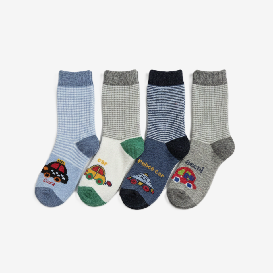Cars Anti-Rutsch Socken Jungen 4er-Pack