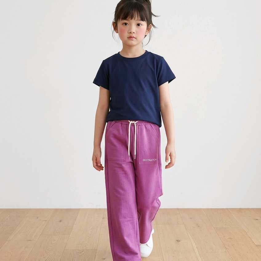 Wide Leg Sweatpants in Pink – „The Future Is Mine“
