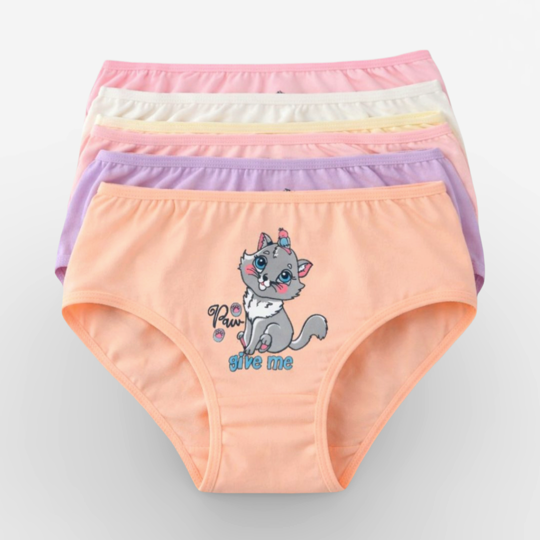 Mädchen Unterhosen 6er-Pack – Kätzchen