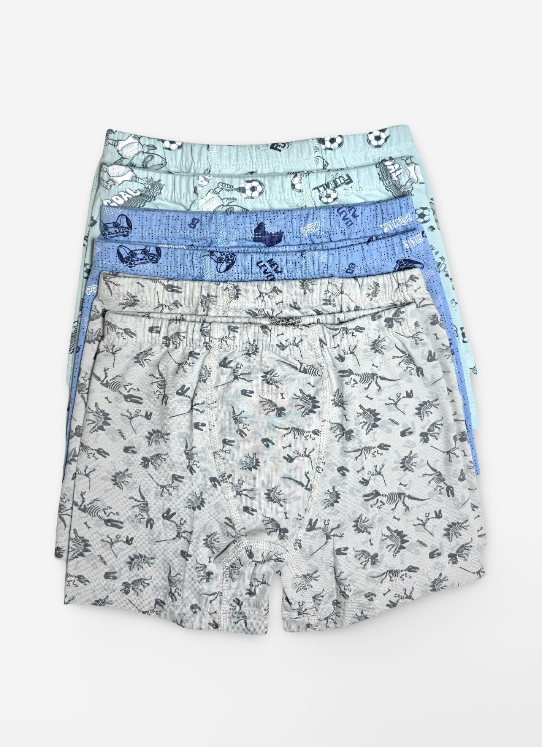 Jungen Boxershorts 6er-Pack – Dino, Gaming & Fussball