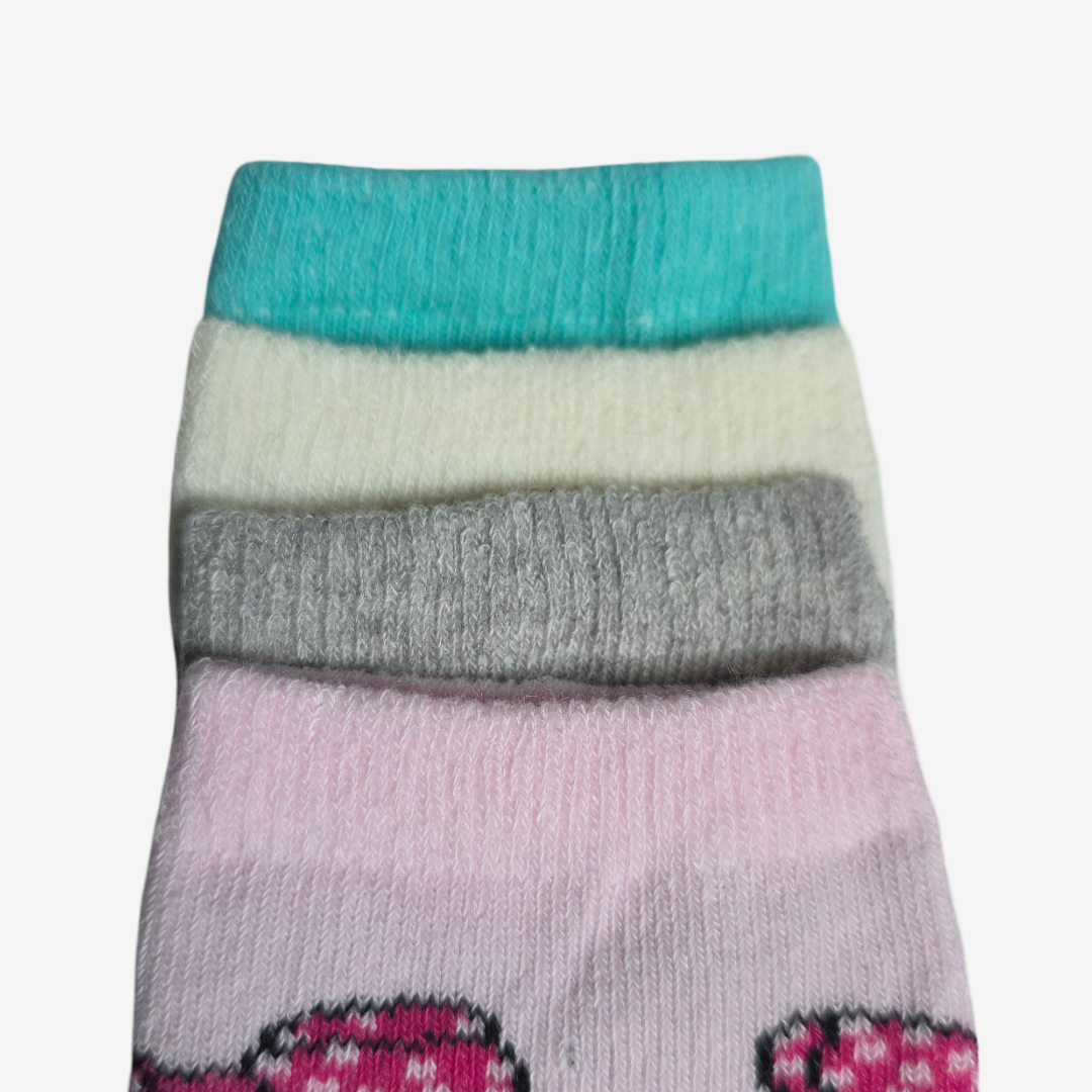 Puppy Anti-Rutsch Socken Mädchen 4er-Pack