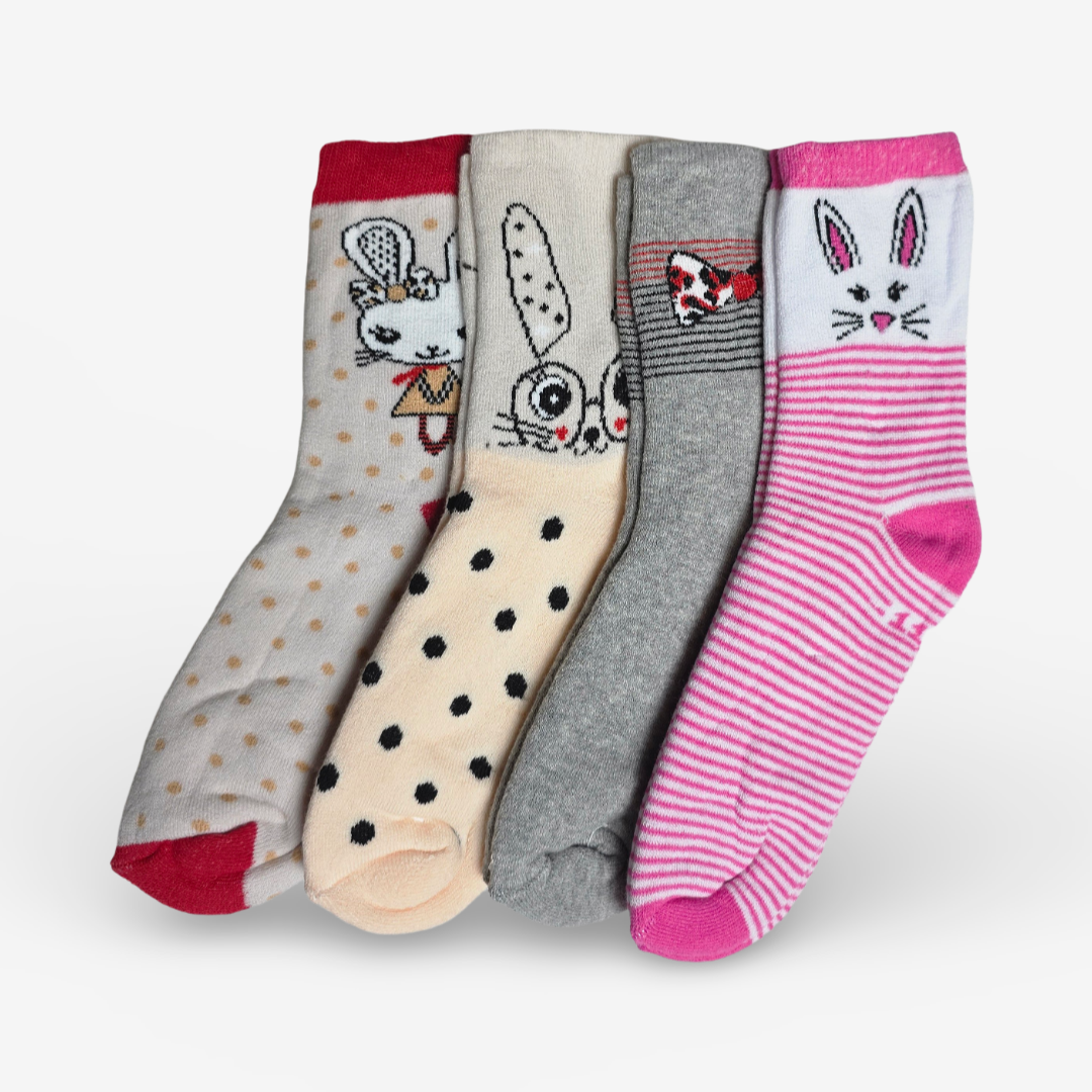 Bunny Socken Mädchen 4er-Pack