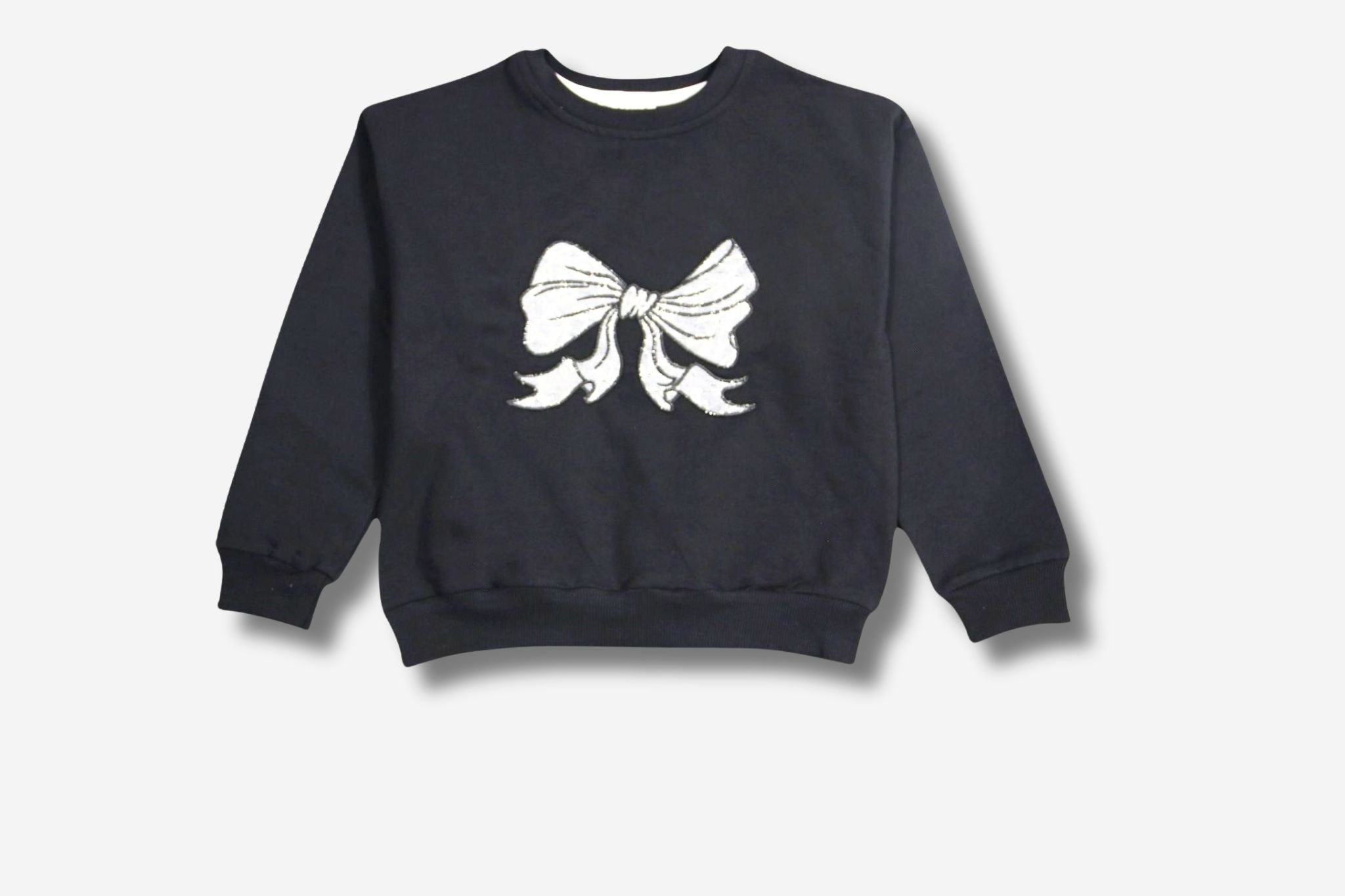 Glitzer Schleifen Sweatshirt