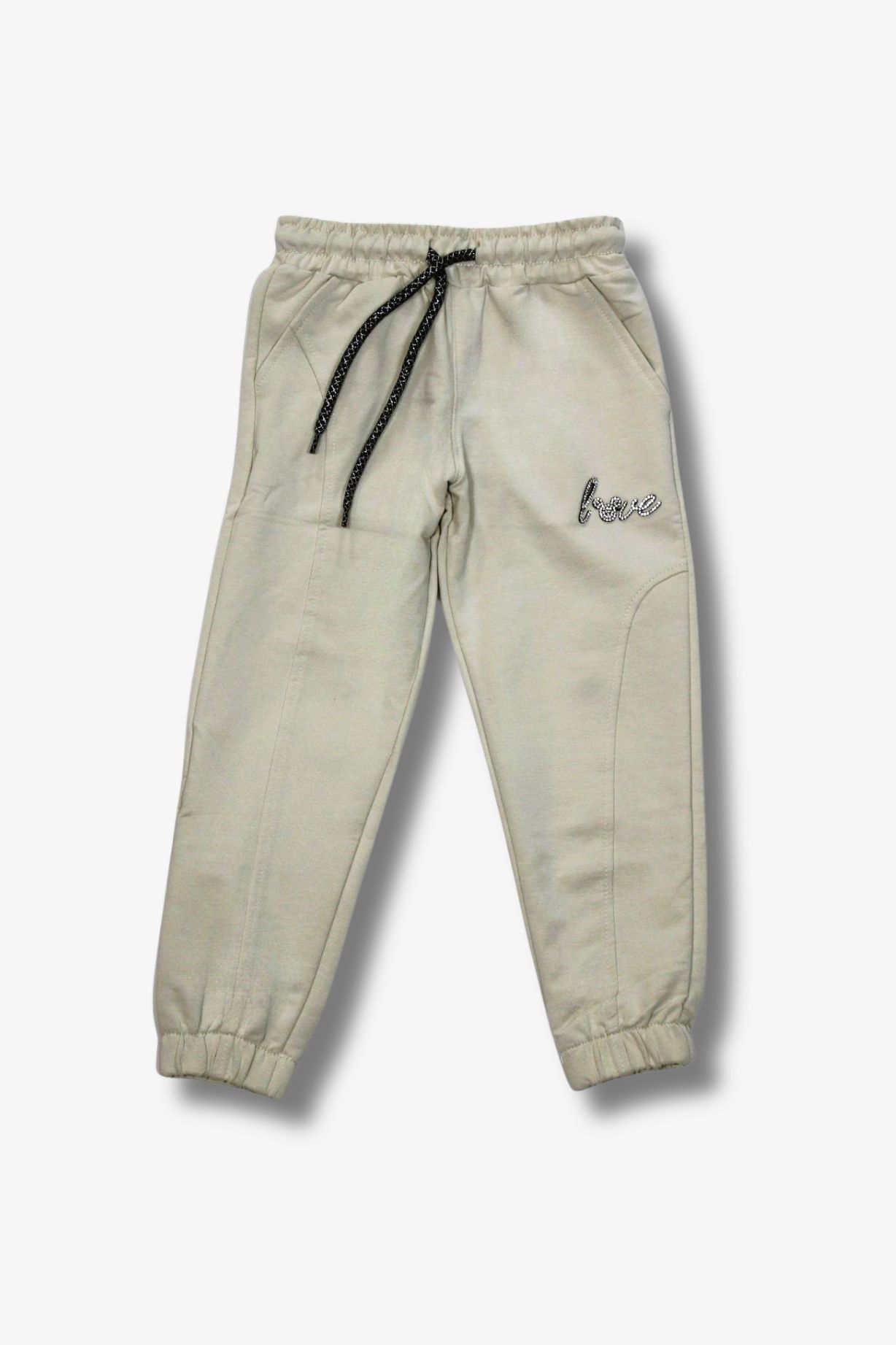 Kinder Jogginghose „Love“ mit Strass-Schriftzug