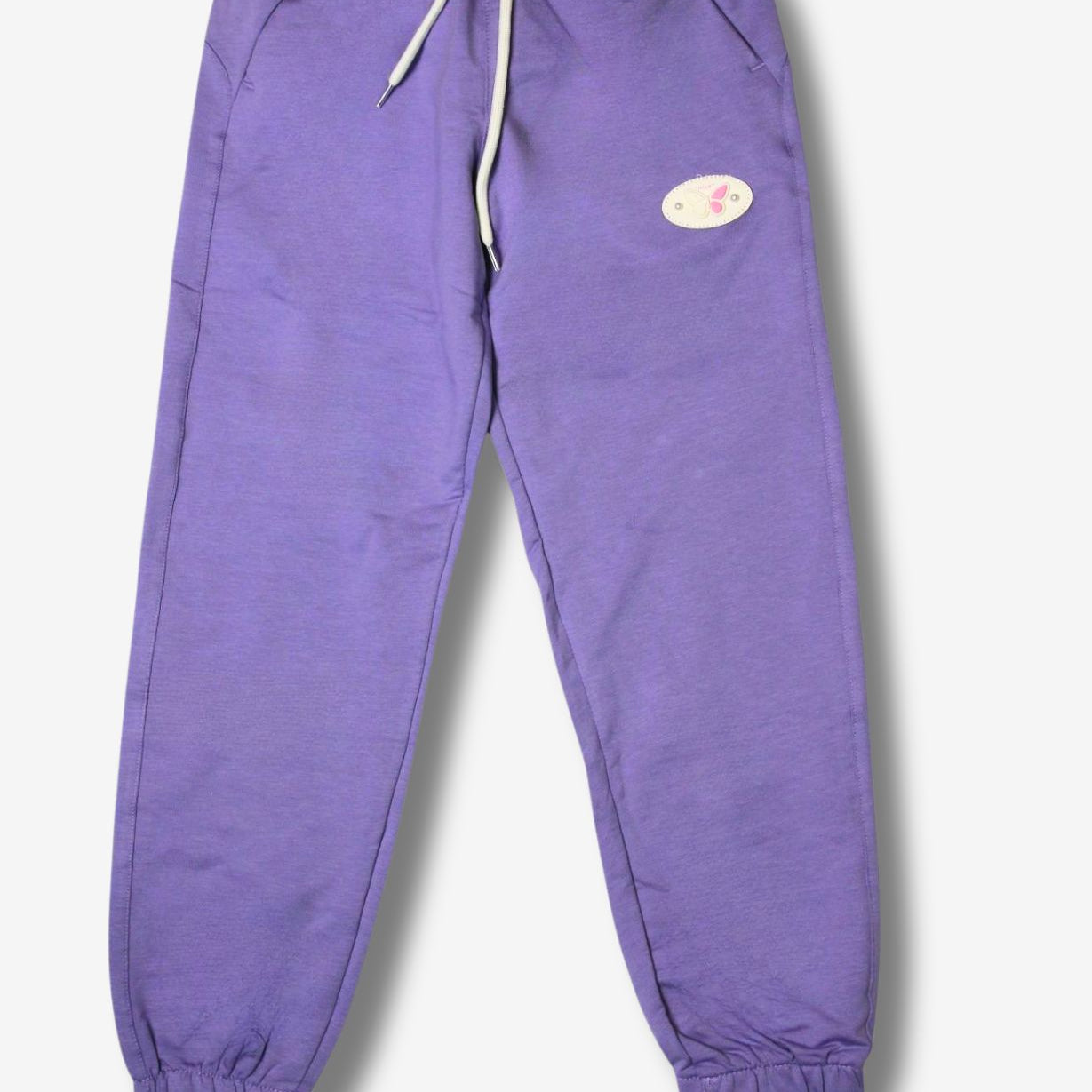 Kinder Jogginghose Lila mit Schmetterling-Applikation