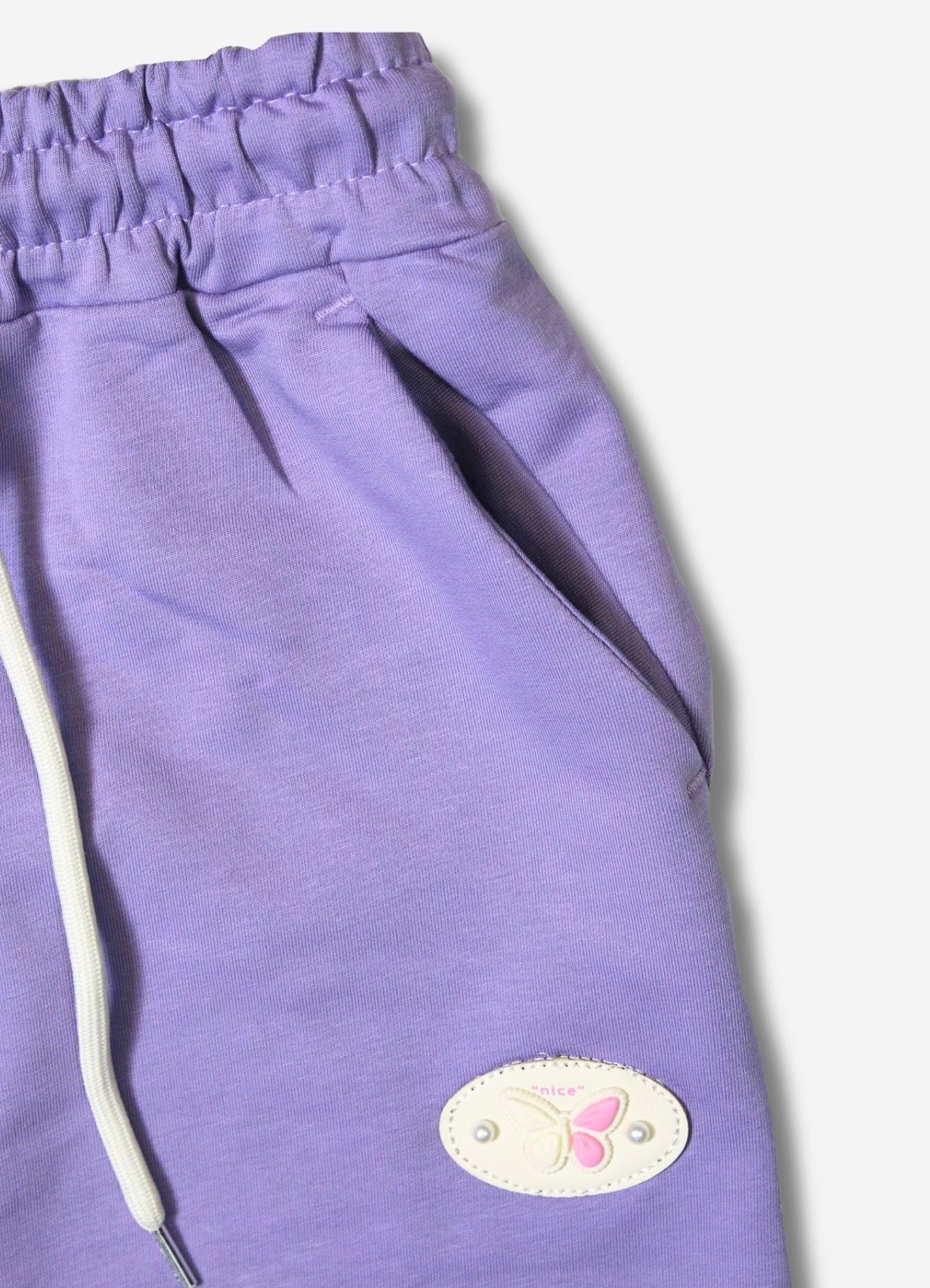 Kinder Jogginghose Lila mit Schmetterling-Applikation