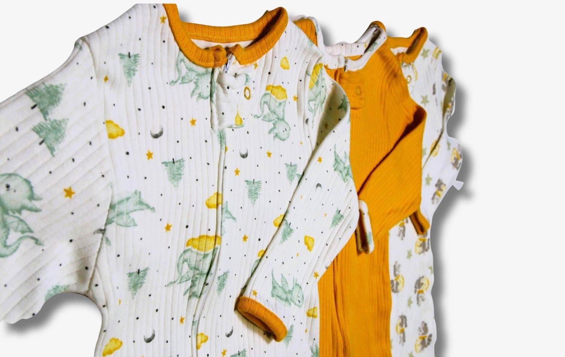 Baby Schlafanzug 3er-Set mit Tiermotiven – Kuschelig Süß