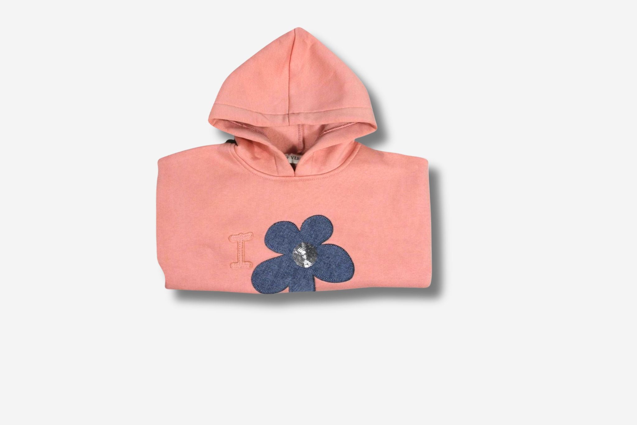 Mädchen Kapuzensweatshirt mit Blumenmotiv