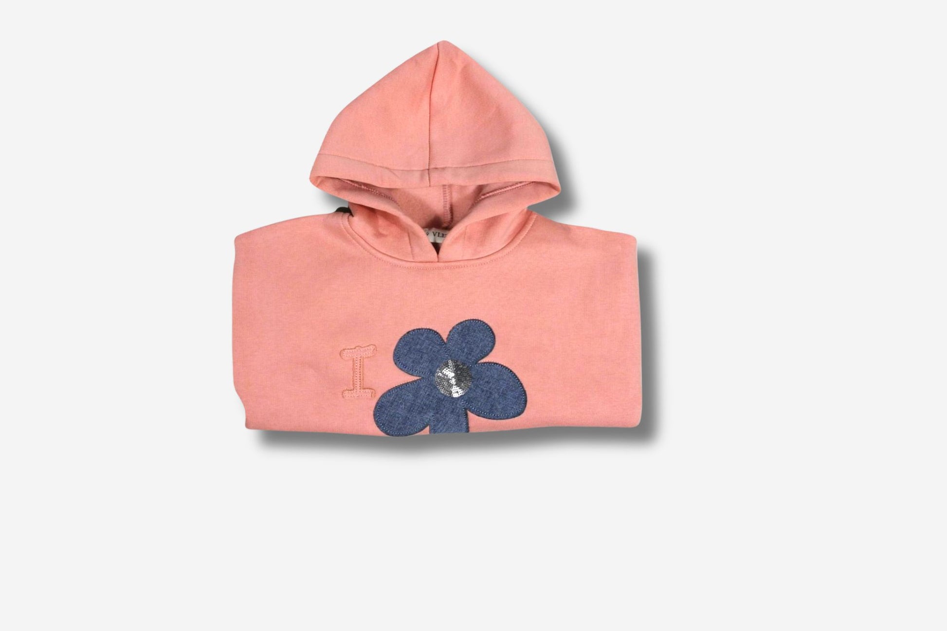 Mädchen Kapuzensweatshirt mit Blumenmotiv