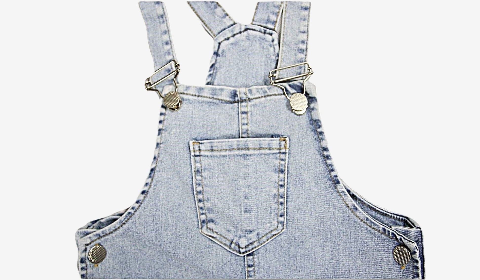 Mädchen Denim-Latzhose mit Blumenprint