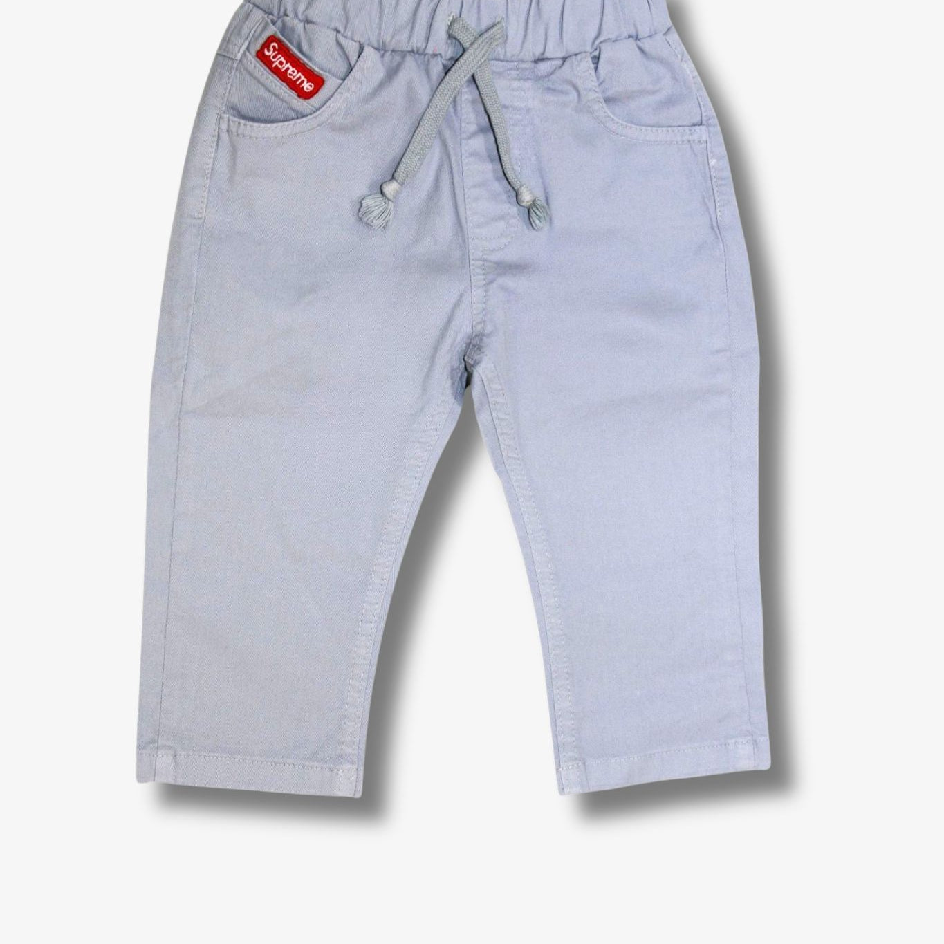Kinder Hose mit Logo - Grau & Blau