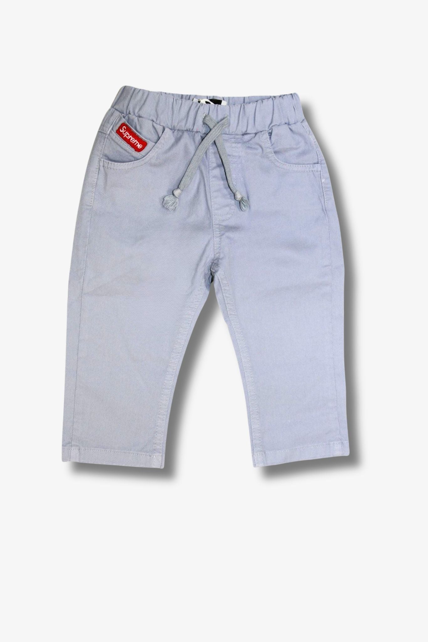 Kinder Hose mit Logo - Grau & Blau