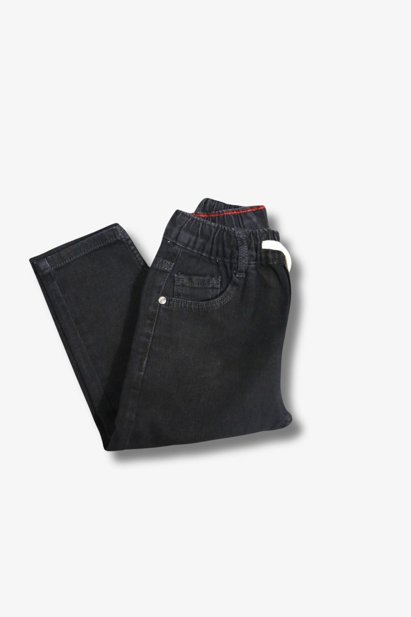 Jungen - Jeans mit Tunnelzug – Schwarz