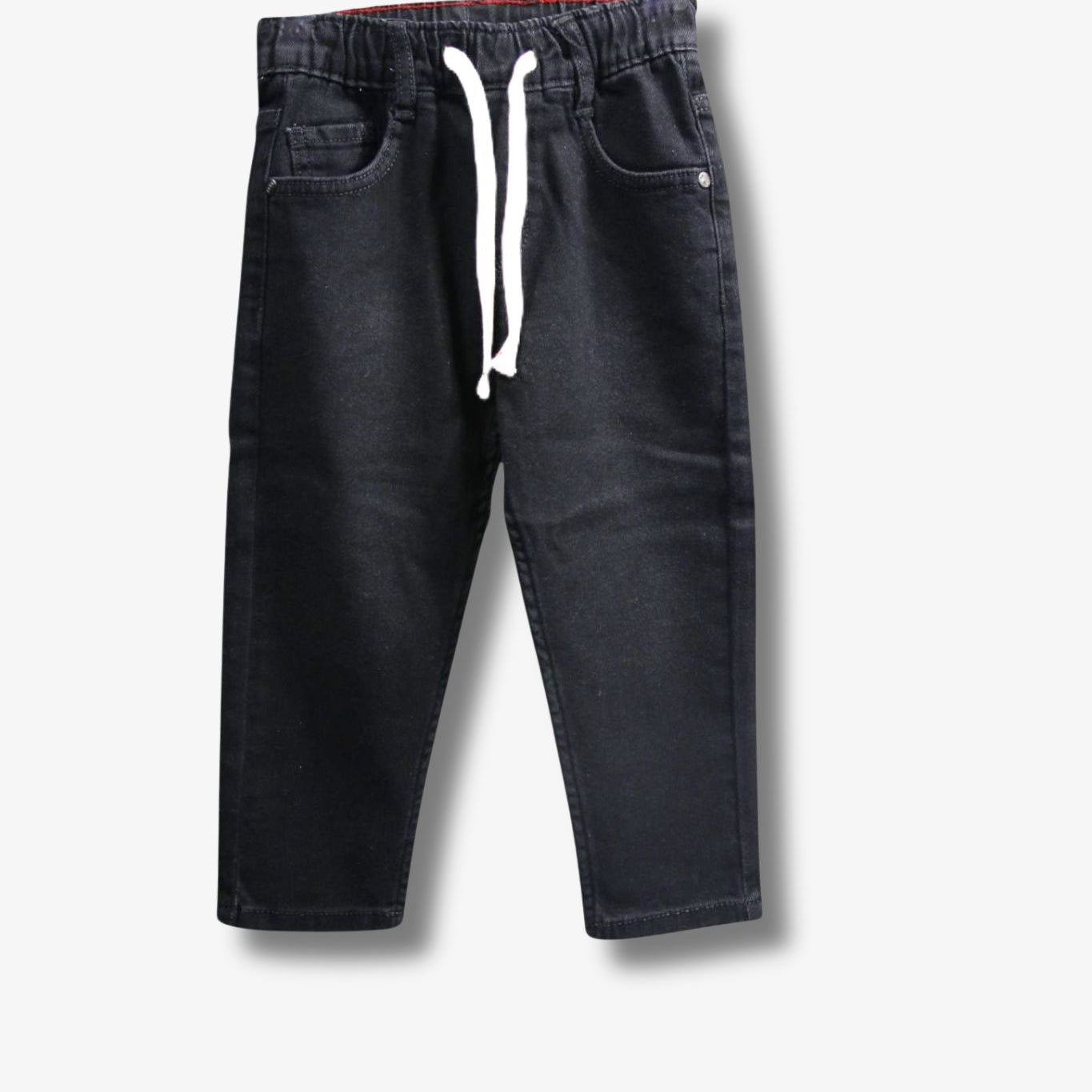 Jungen - Jeans mit Tunnelzug – Schwarz