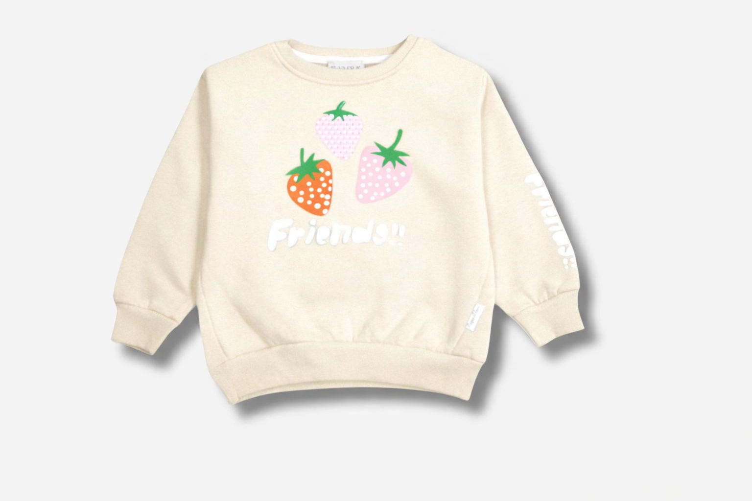 Kinder Sweatshirt "Friends" - Erdbeer-Motiv