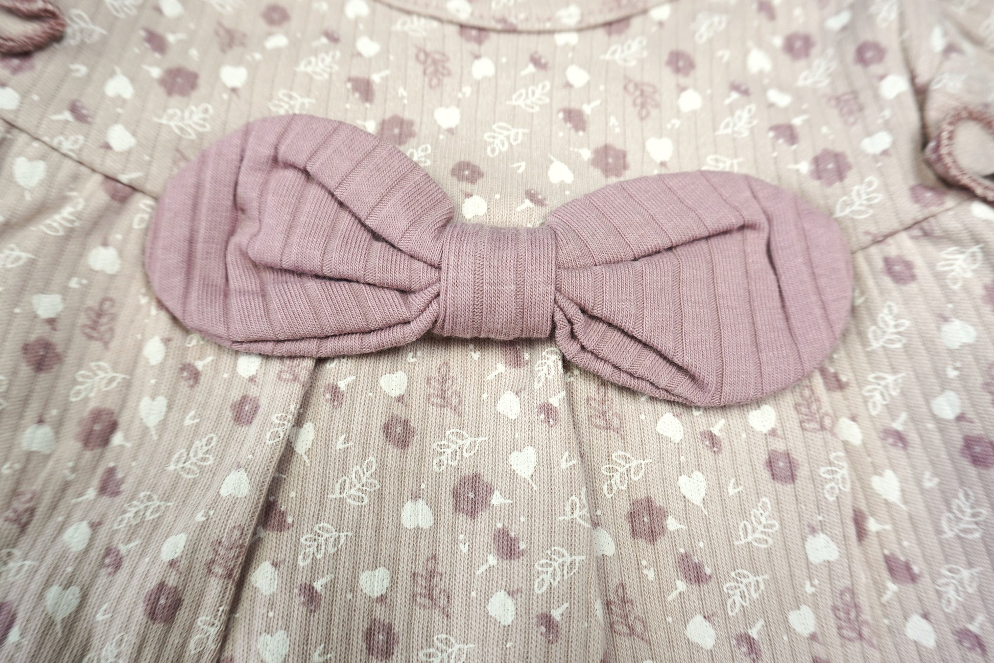 🌸 Desa Baby Mädchen Set – 3-teilig Rosa Blumen (Tunika, Leggings & Haarband)