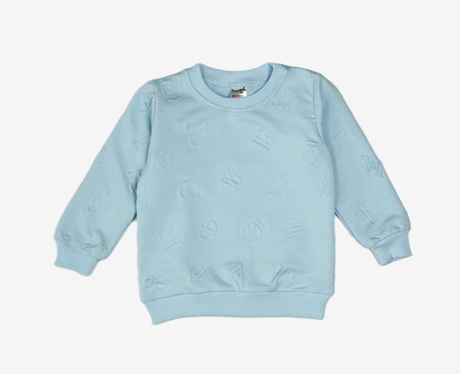 💧 Opposito Baby Jogginganzug – Hellblau Einfarbig (Sweatshirt & Hose)
