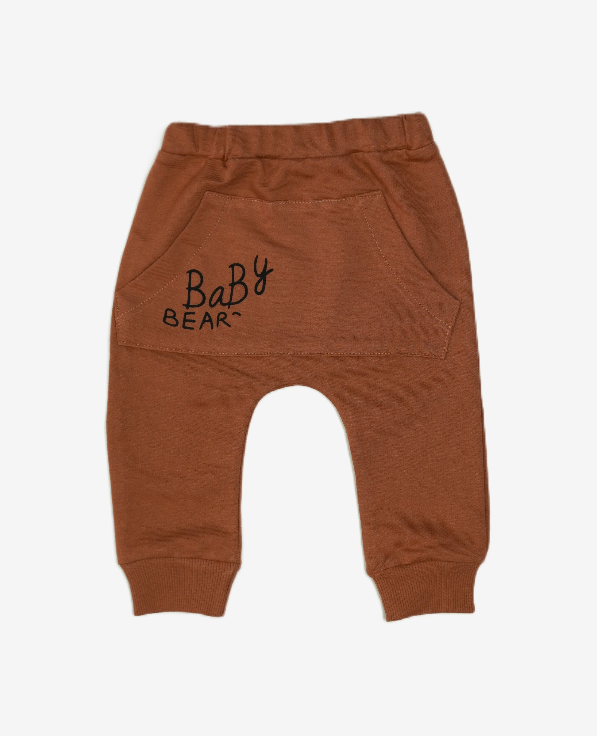 🐻 Popinops Baby Jogginganzug – "Baby Bear" Creme & Braun (Sweatshirt & Hose)