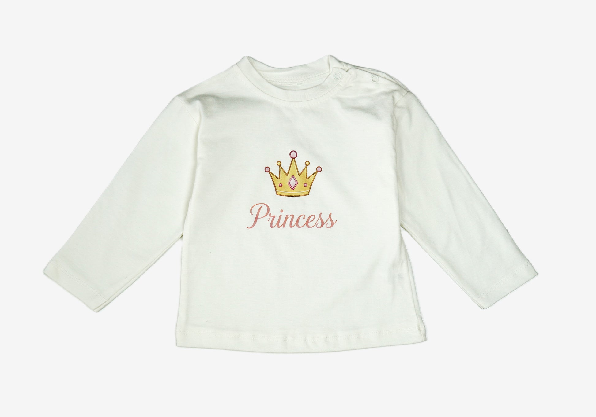 👑 ILO Baby Princess Set – 3-teilig Lachs (Jacke, Hose & Shirt)