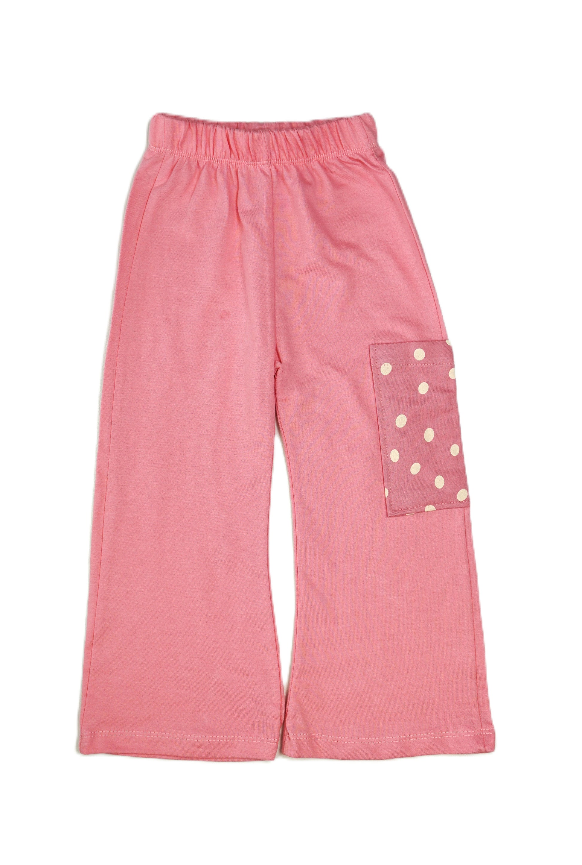 🌸 Mädchen Jogginganzug – Rosa mit Punkten (Zip-Hoodie & Hose)