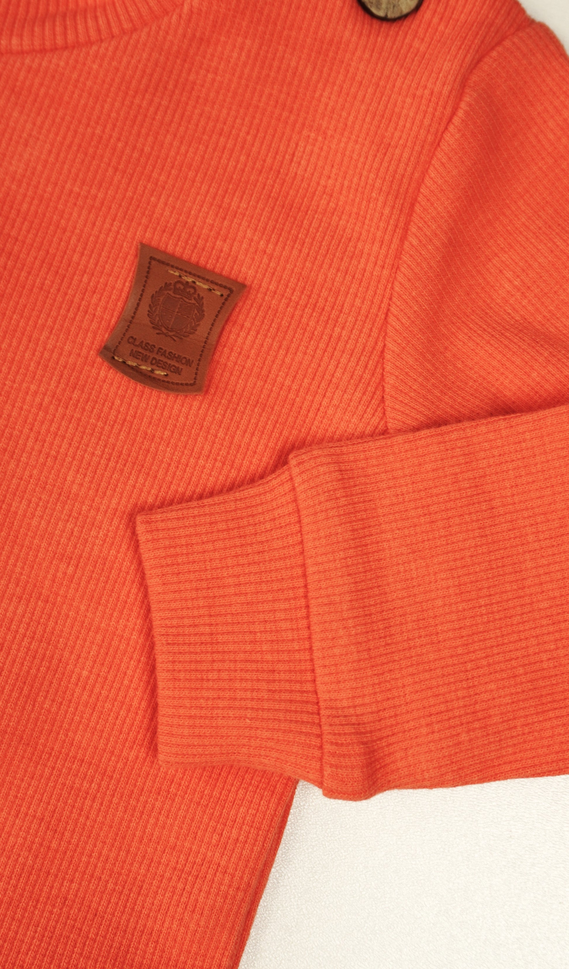 🍊 Difa Baby Jogginganzug – Orange (Sweatshirt & Hose)