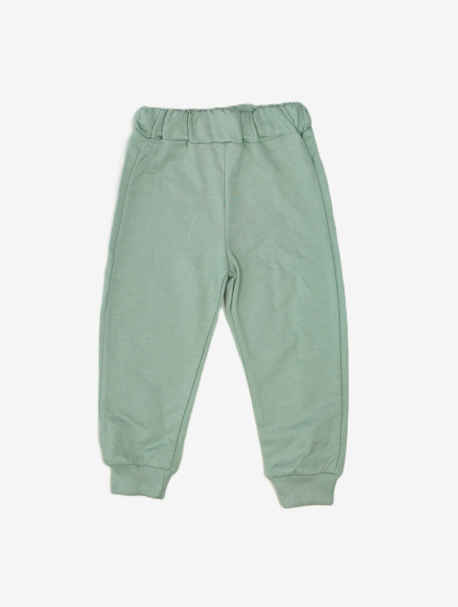 Little Bear – Baby Set 3-teilig Hoodie Shirt & Jogginghose Sagegreen