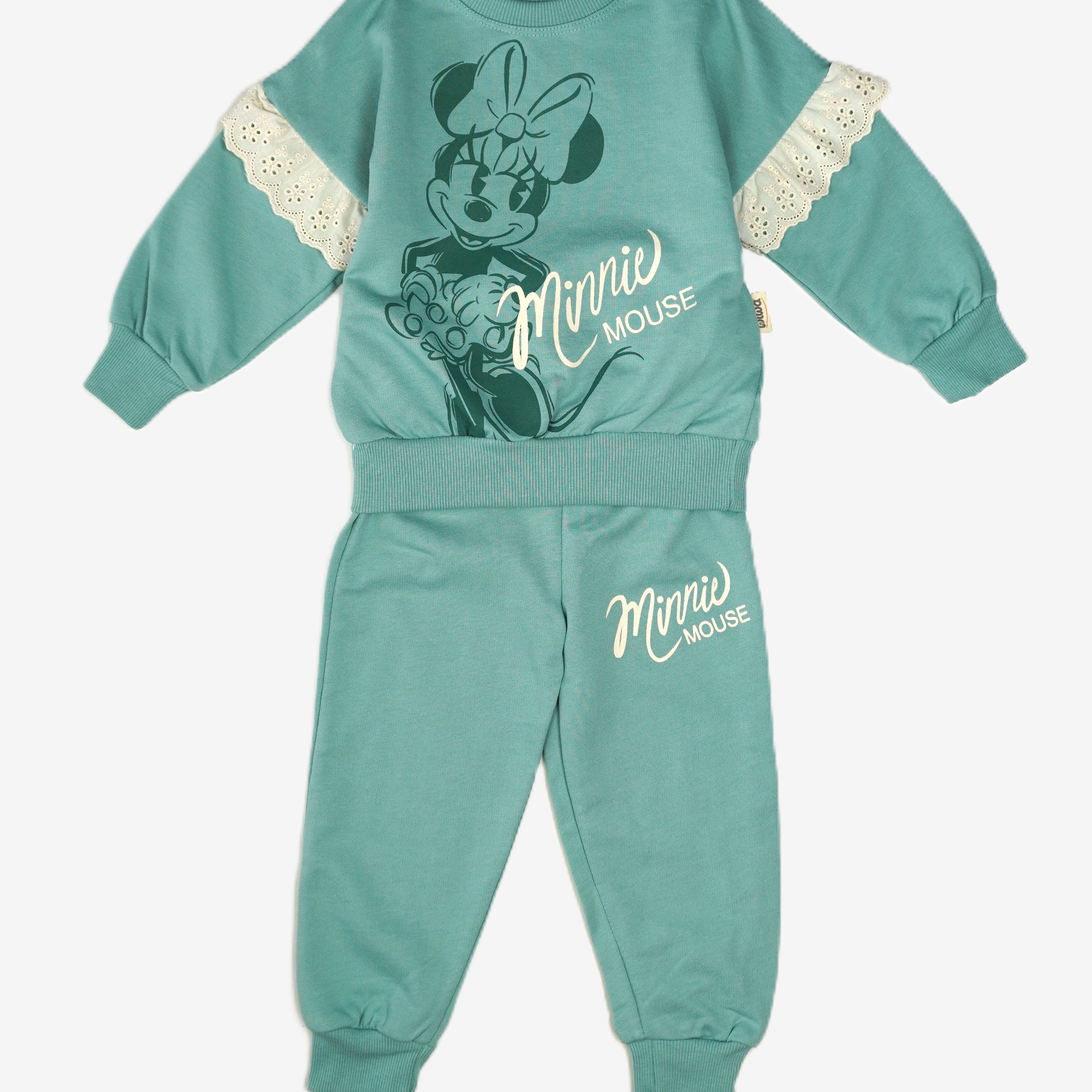 Minnie Mouse – Kinder Set Sweatshirt & Jogginghose Teal