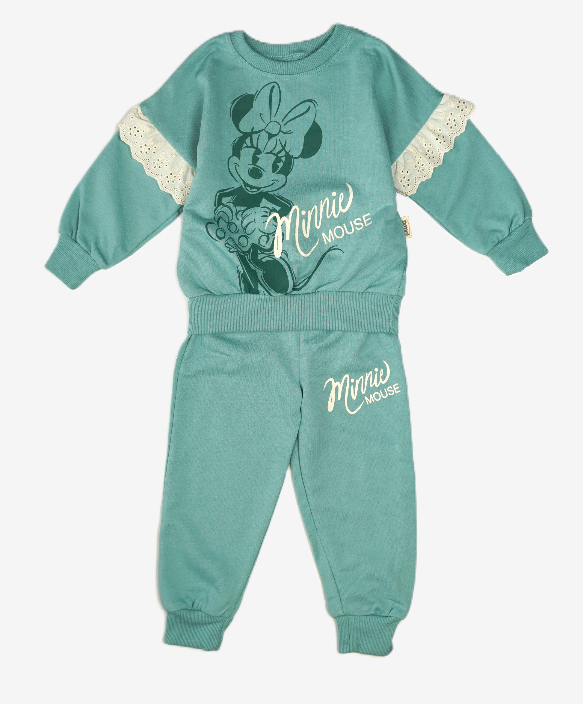 Minnie Mouse – Kinder Set Sweatshirt & Jogginghose Teal
