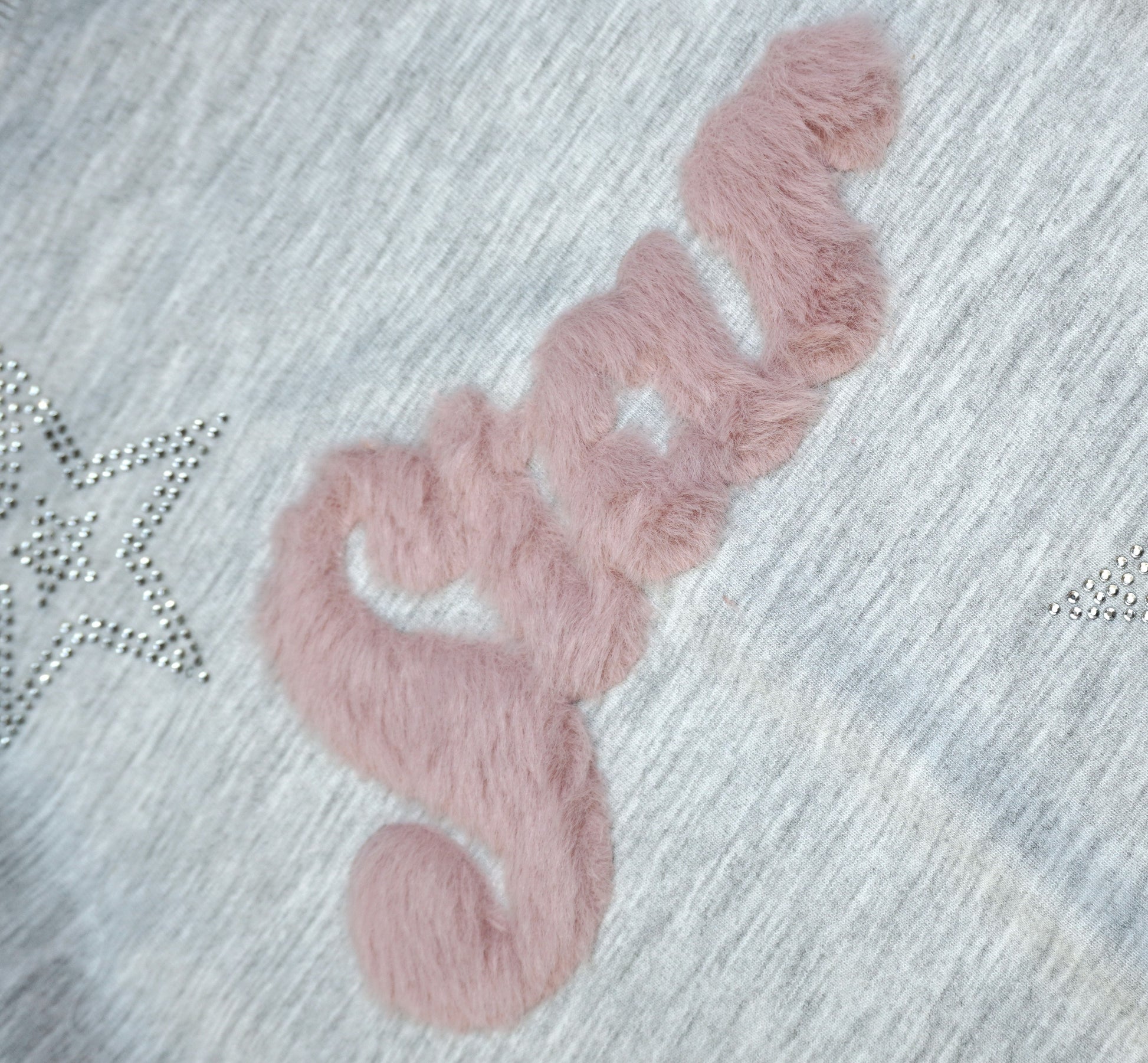 Star Glam – Kinder Set Sweatshirt & Jogginghose Graumelange