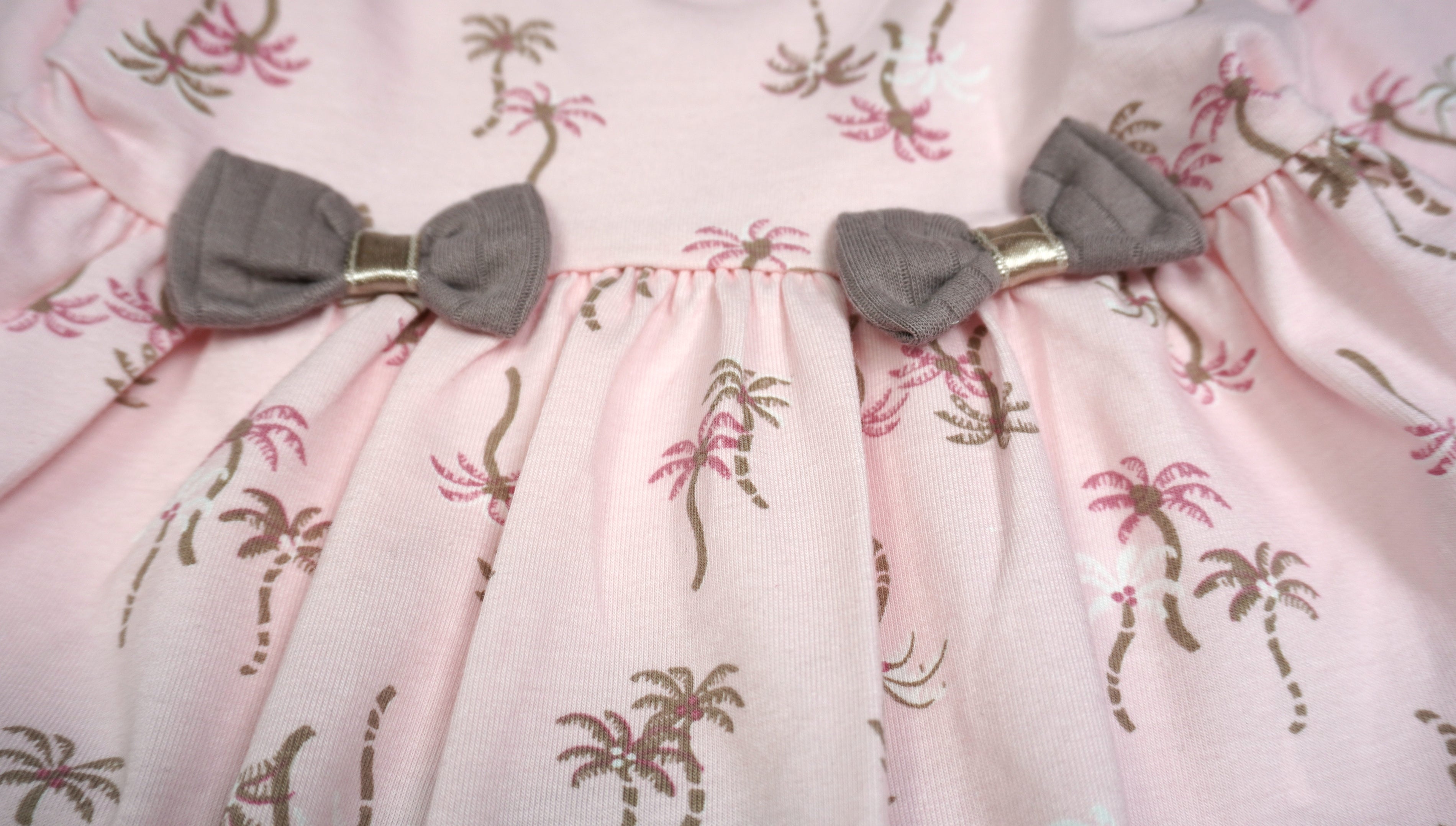 Palm Bow – Baby Set Tunika & Leggings Rosa