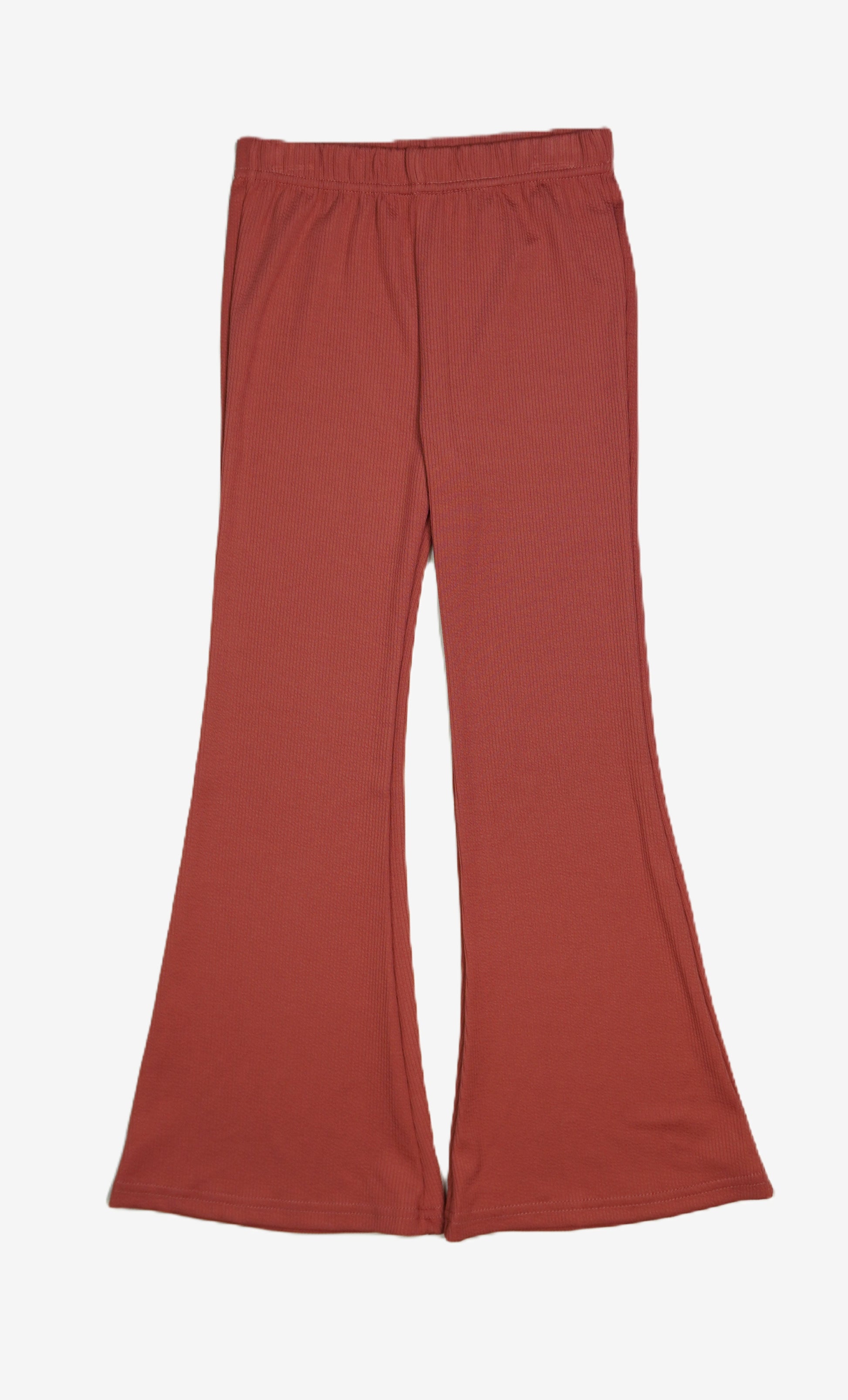 Terracotta Flare – Kinder Hose Ripp Terrakotta