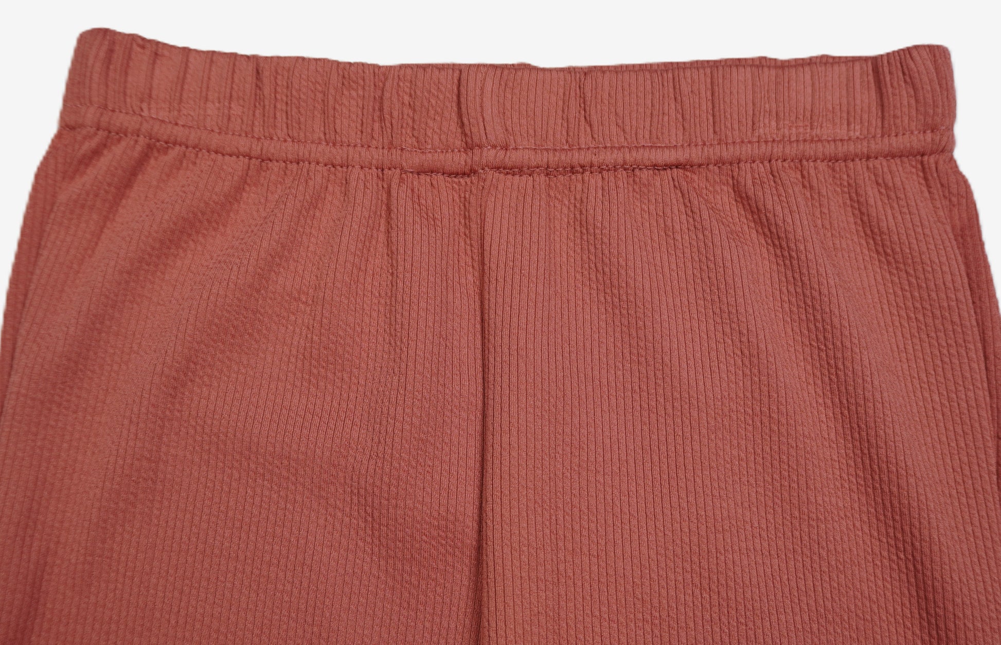 Terracotta Flare – Kinder Hose Ripp Terrakotta