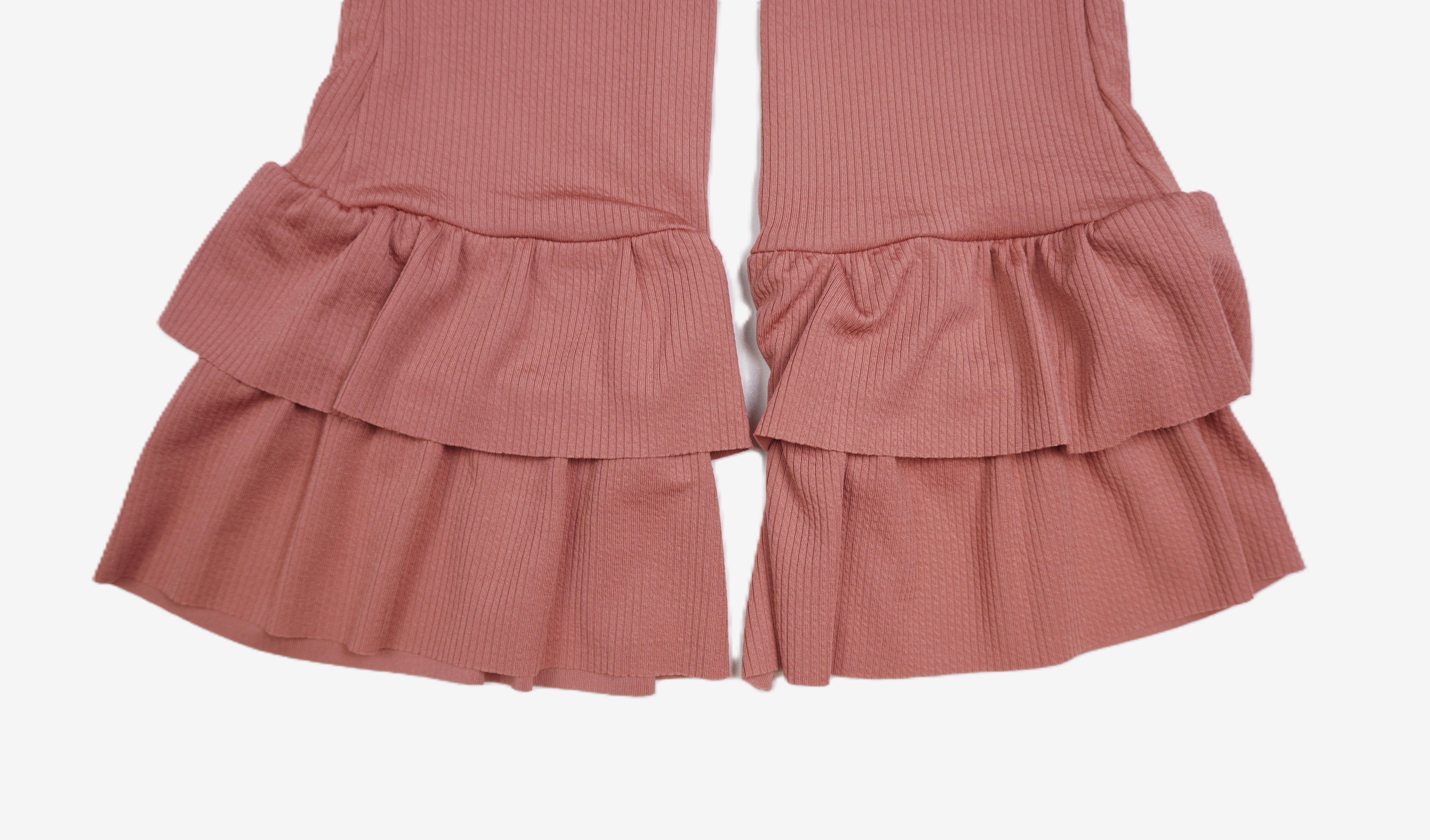 Ruffle Flare – Kinder Hose mit Rüschen Rosa
