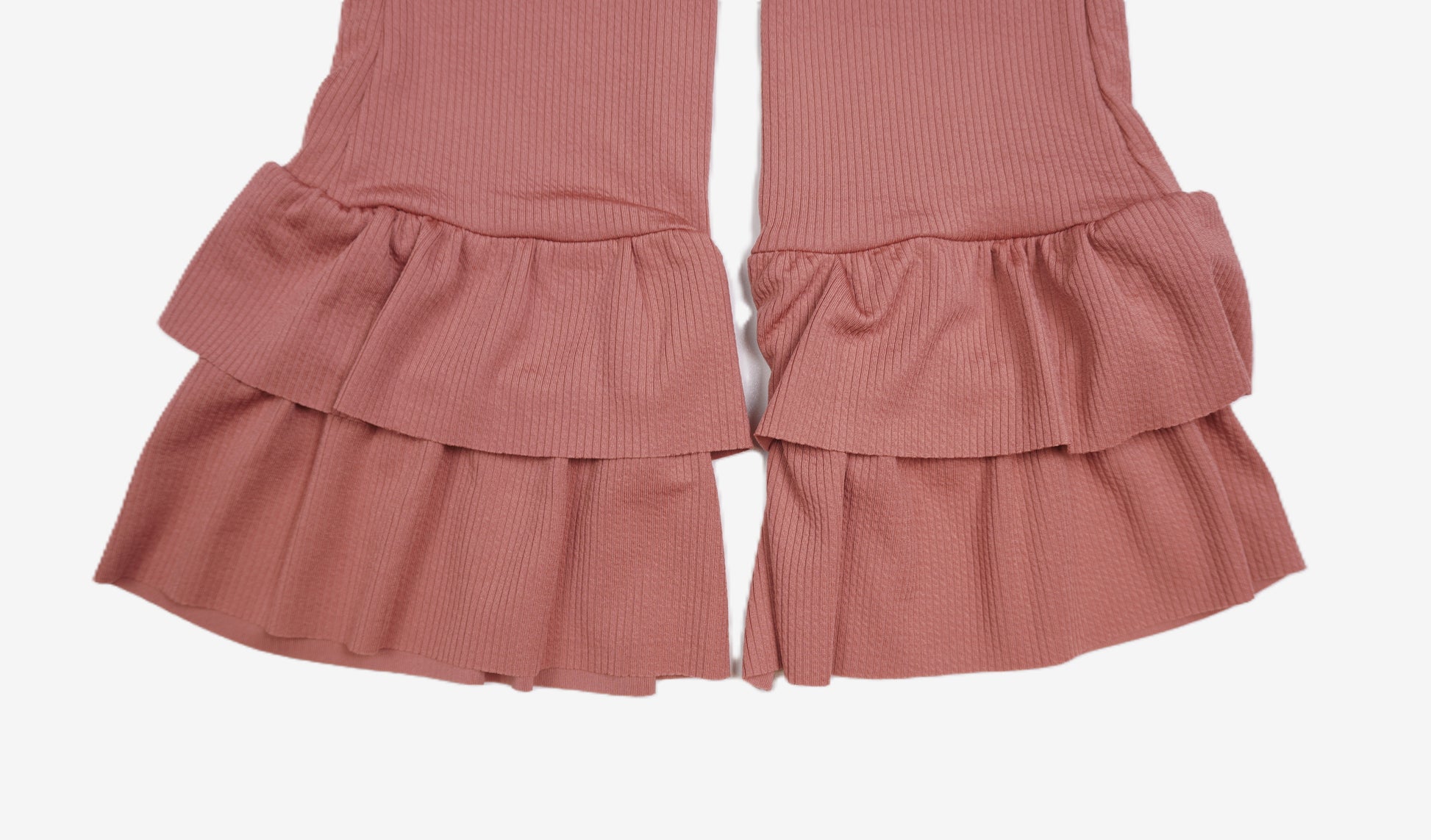 Ruffle Flare – Kinder Hose mit Rüschen Rosa