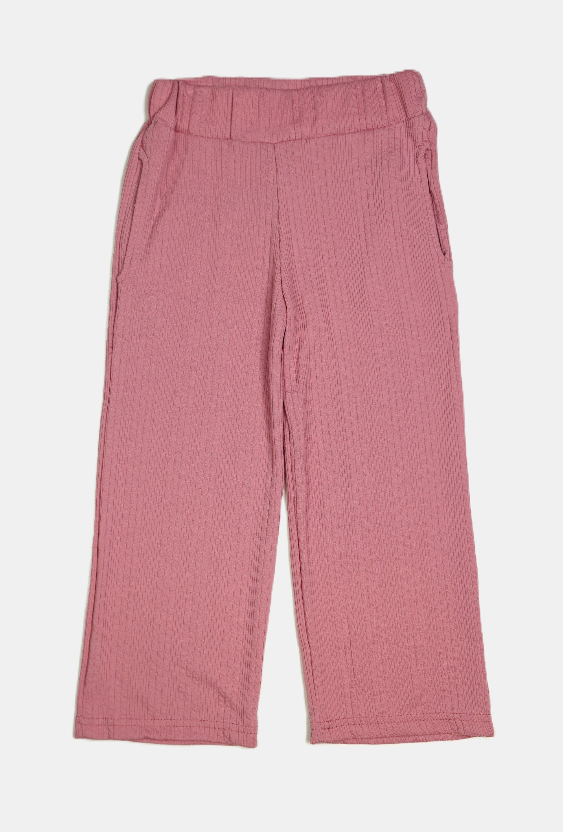 Crinkle Wide Leg – Kinder Hose Rosa