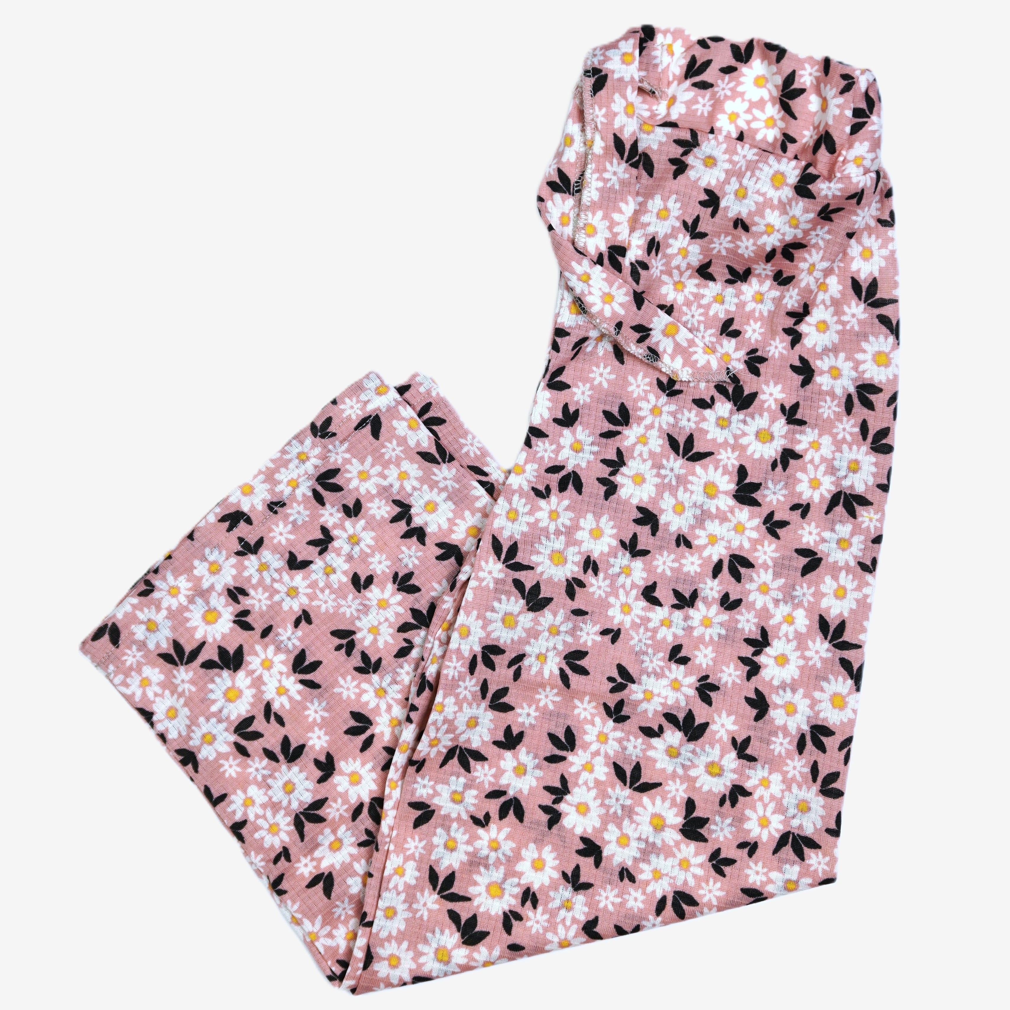 Pink Daisy – Kinder Hose Blumenprint Rosa
