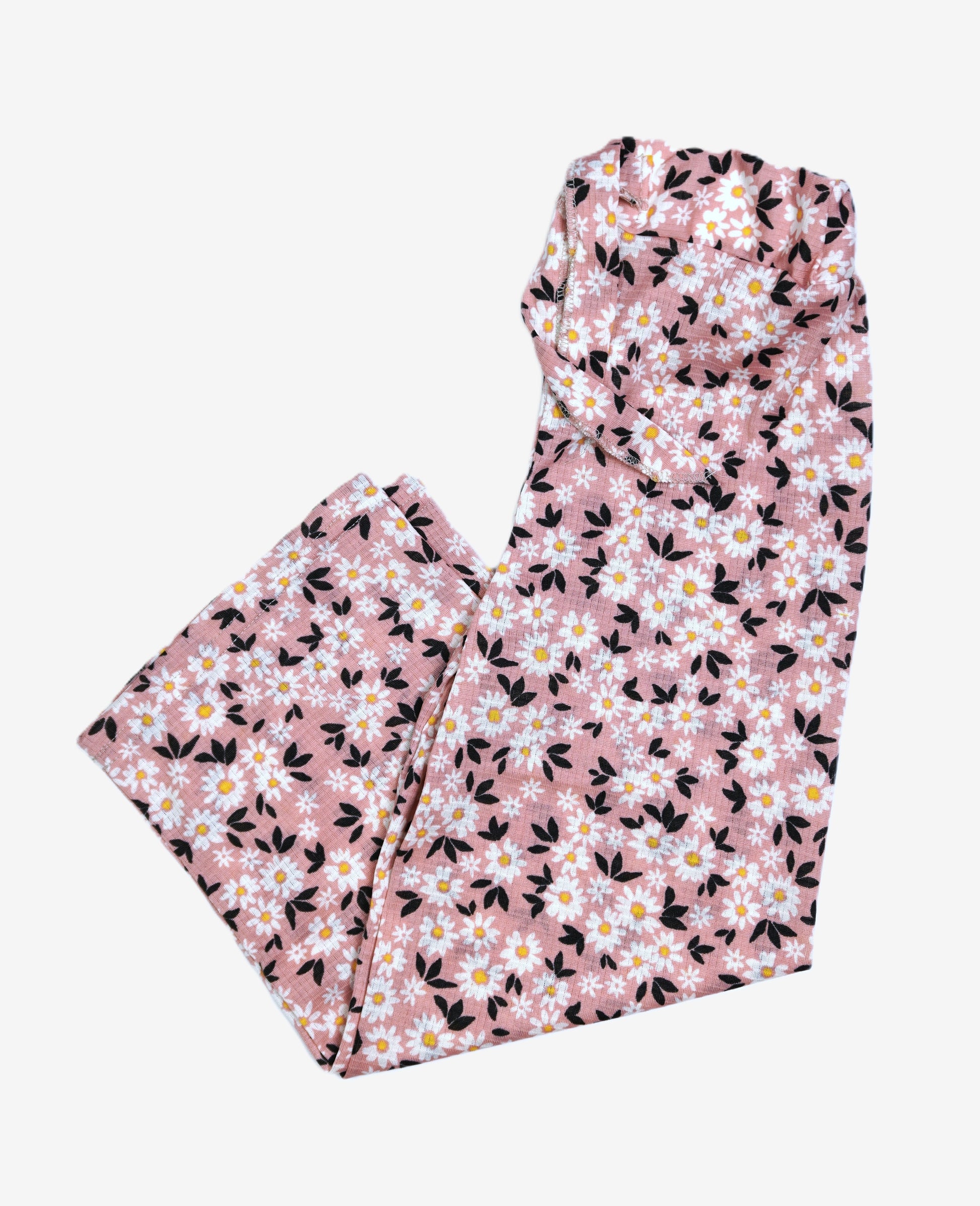 Pink Daisy – Kinder Hose Blumenprint Rosa