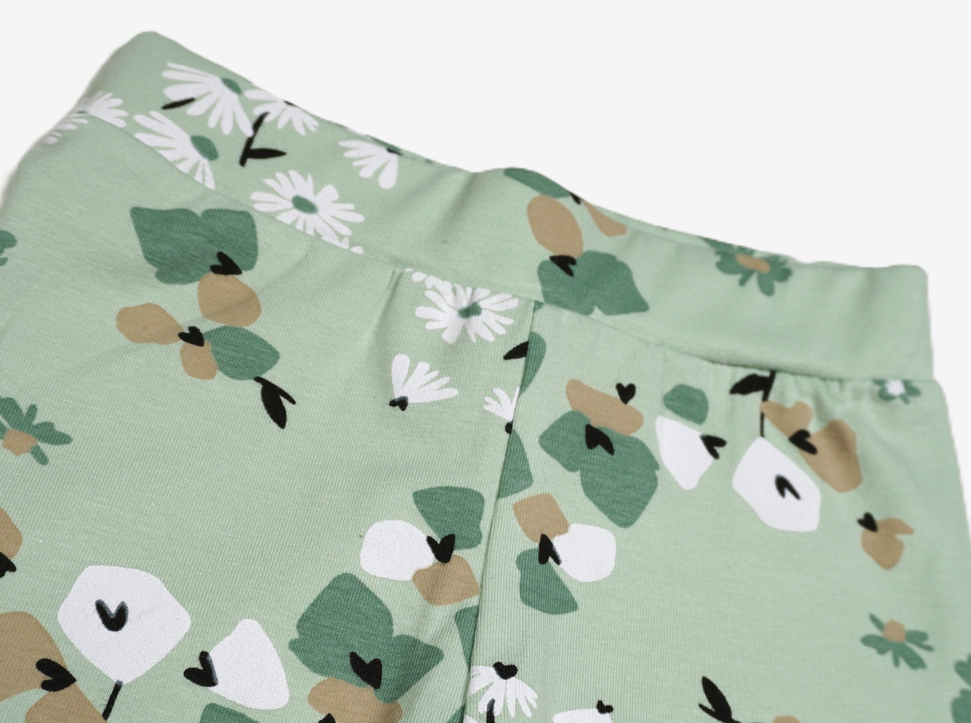 Meadow – Kinder Leggings Blumenprint Sagegreen