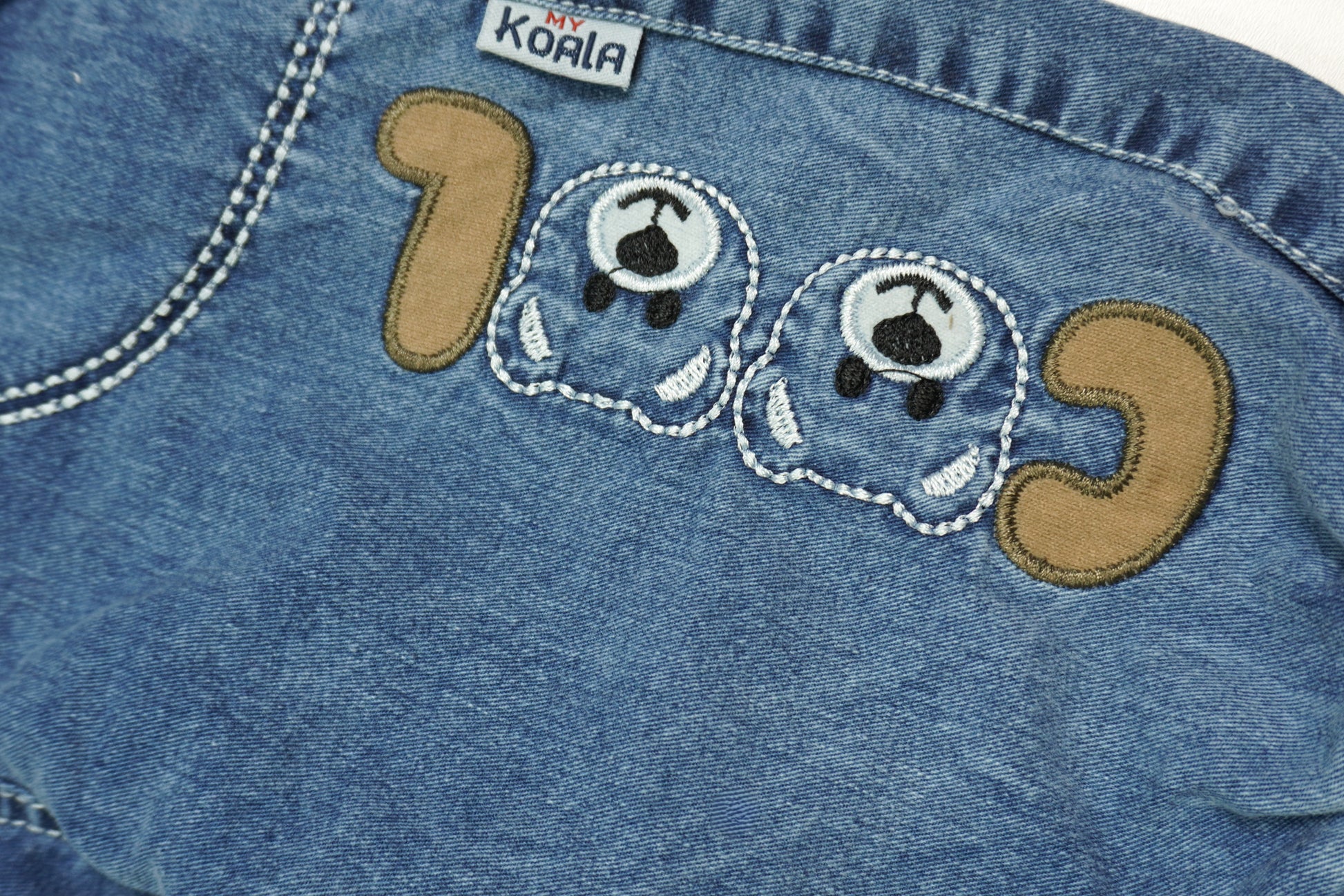 Cool Bears – Baby Denim Set Latzhose & Langarmshirt
