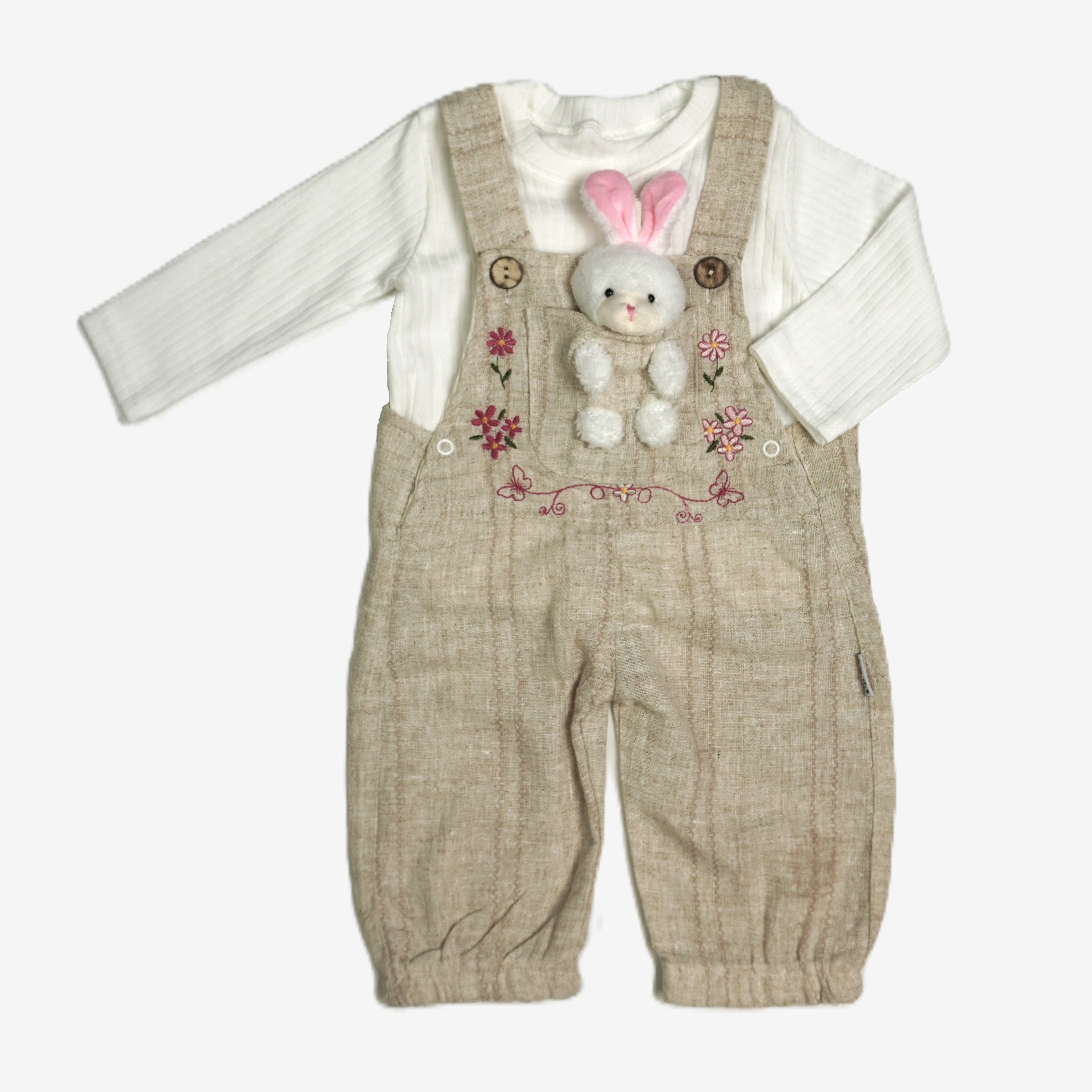 Little Bunny – Baby Set Latzhose & Langarmshirt