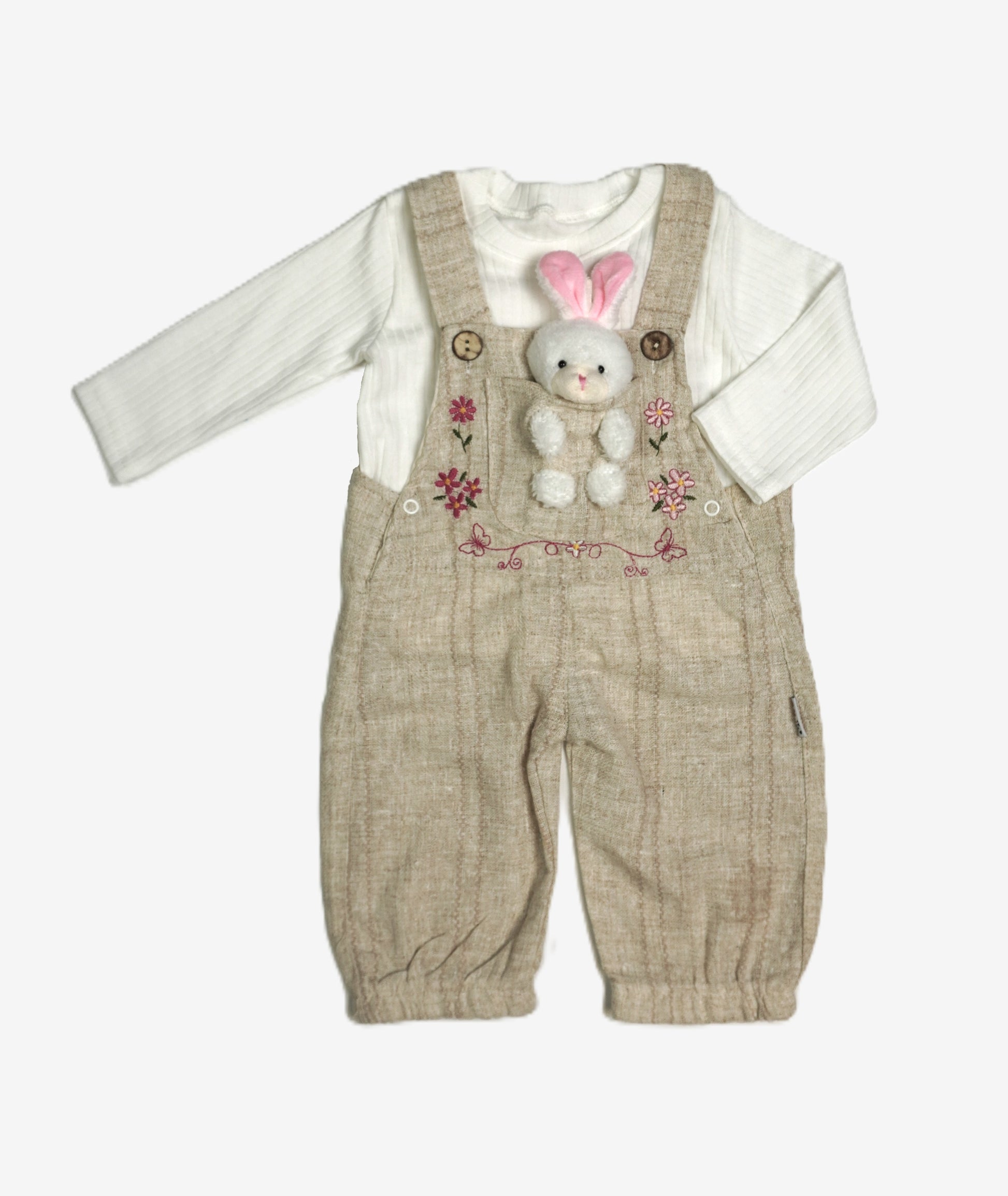 Little Bunny – Baby Set Latzhose & Langarmshirt