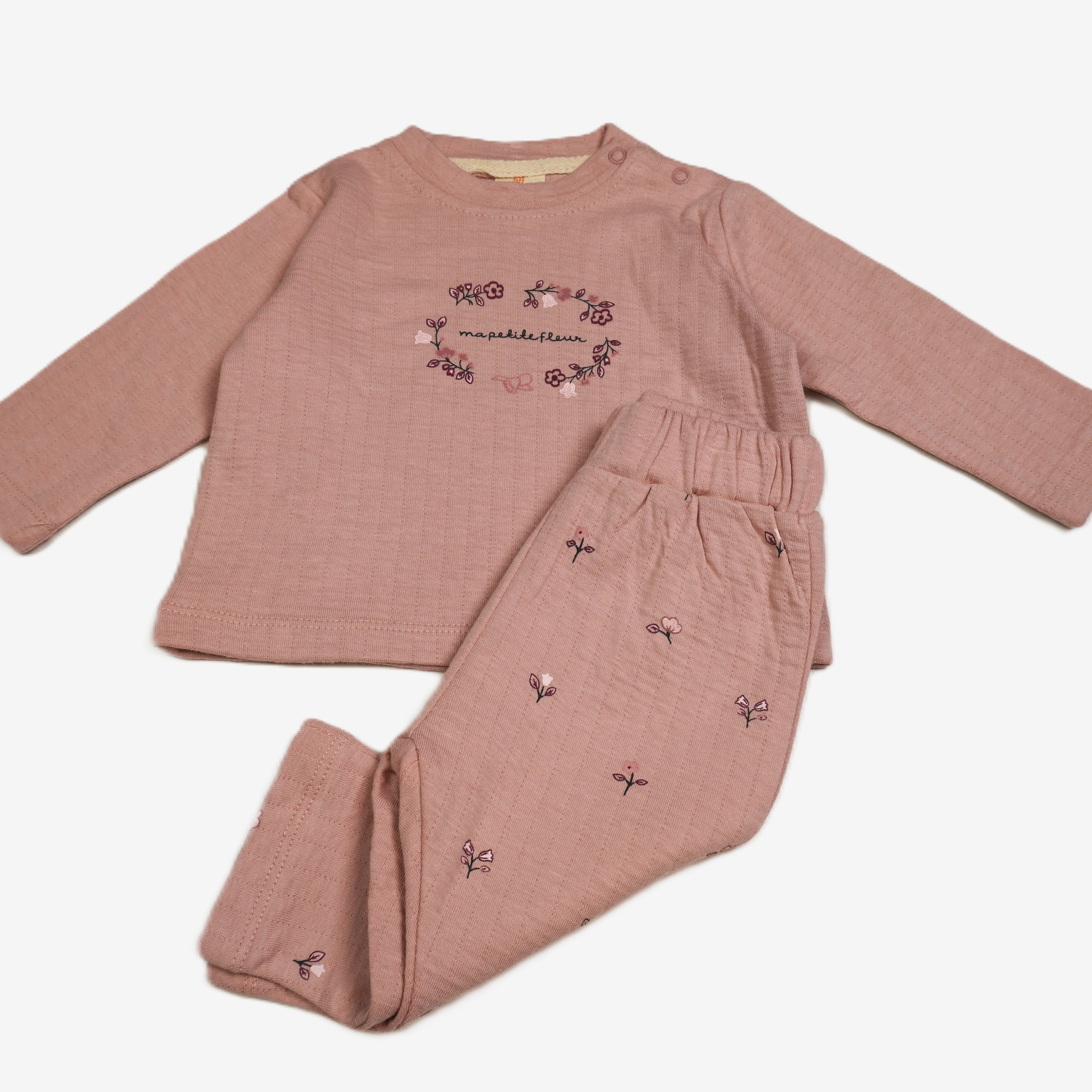 Ma Petite Fleur – Baby Set Langarmshirt & Hose