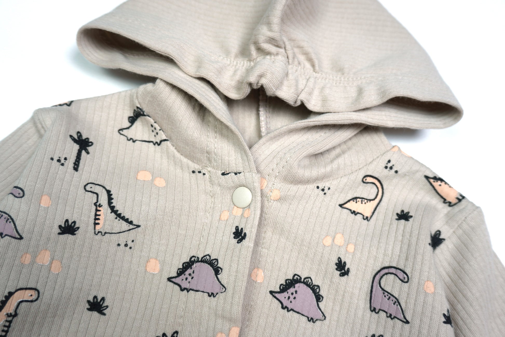 Baby Set 3-teilig «Dino Friends» – Weiss/Beige/Grau | Deco Kids