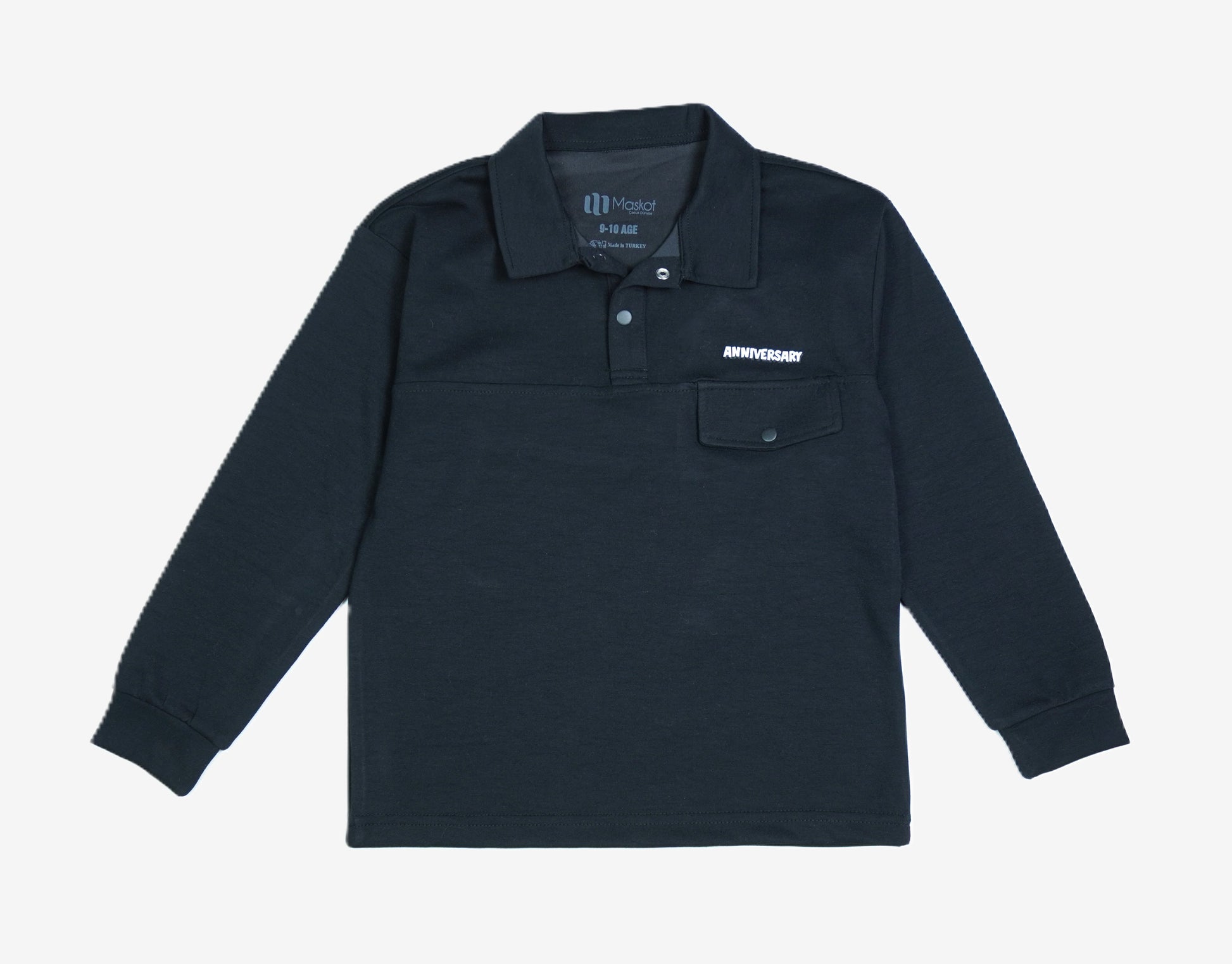 Knaben Polo-Overshirt «Anniversary» – Schwarz