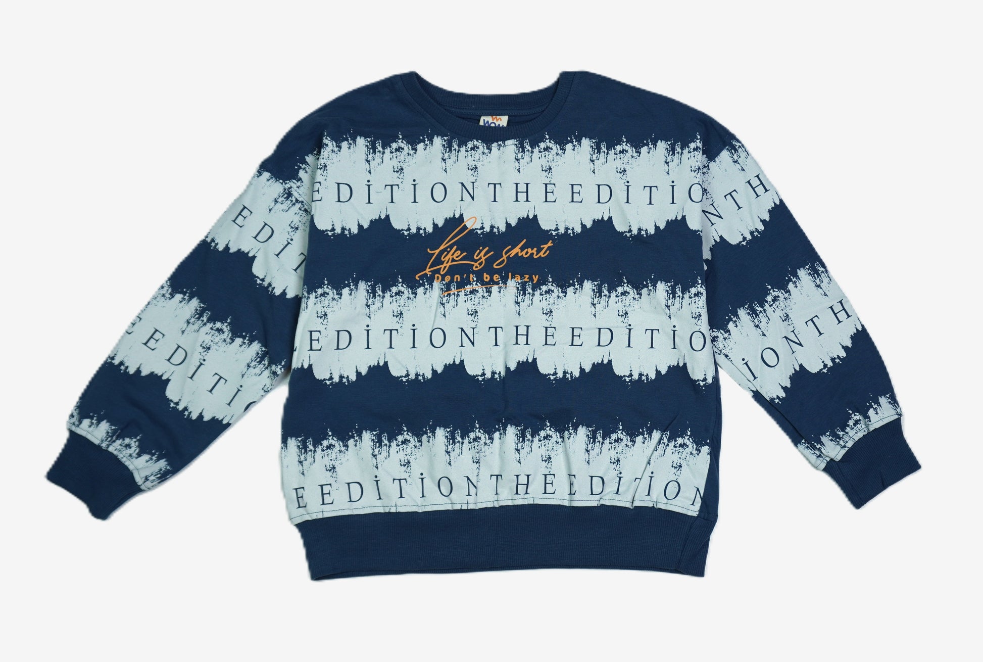 Knaben Sweatshirt «The Edition – Life is Short» – Navy