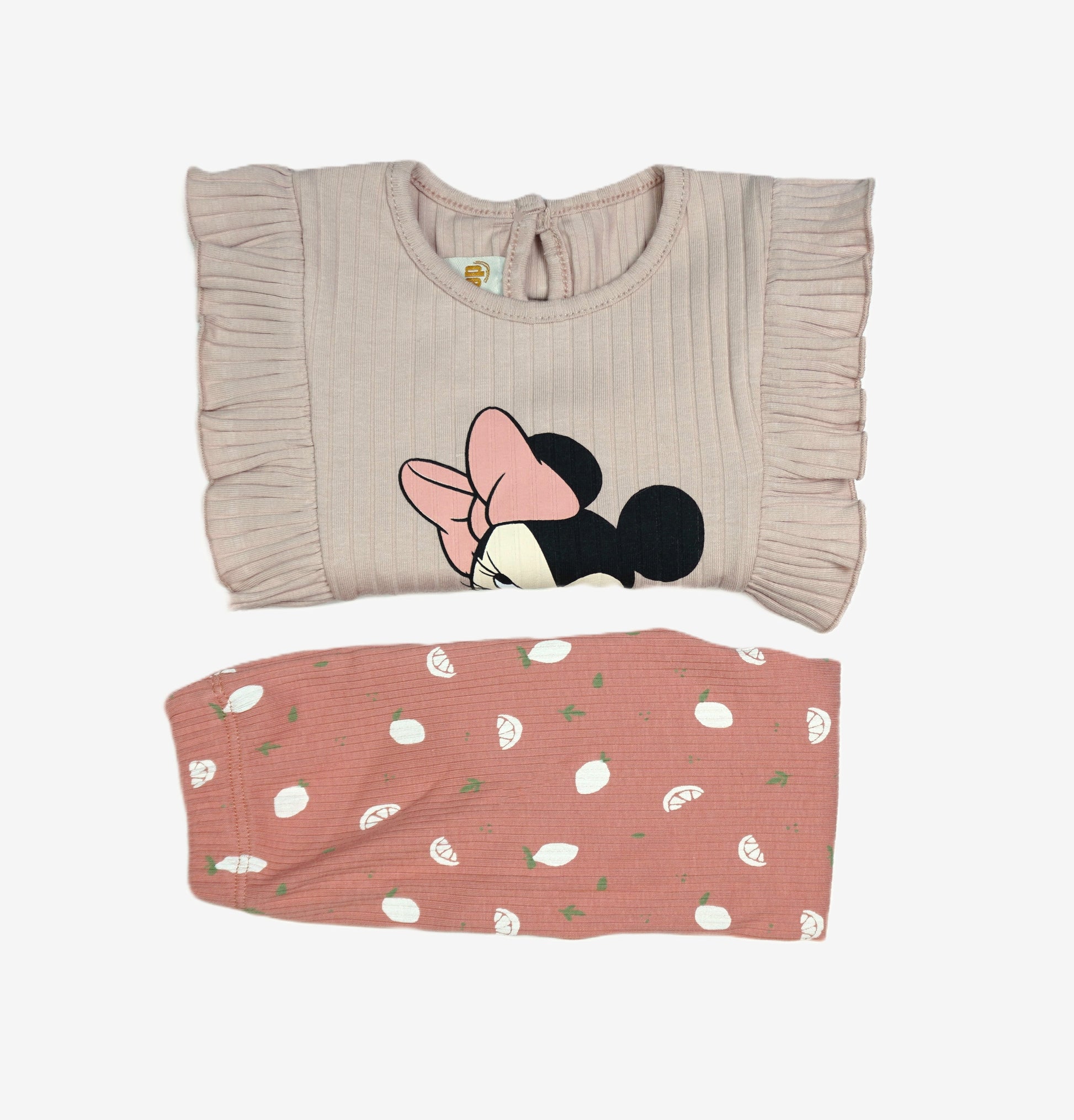 Baby Mädchen-Set 2-teilig «Minnie Sweet» – Beige/Rosa