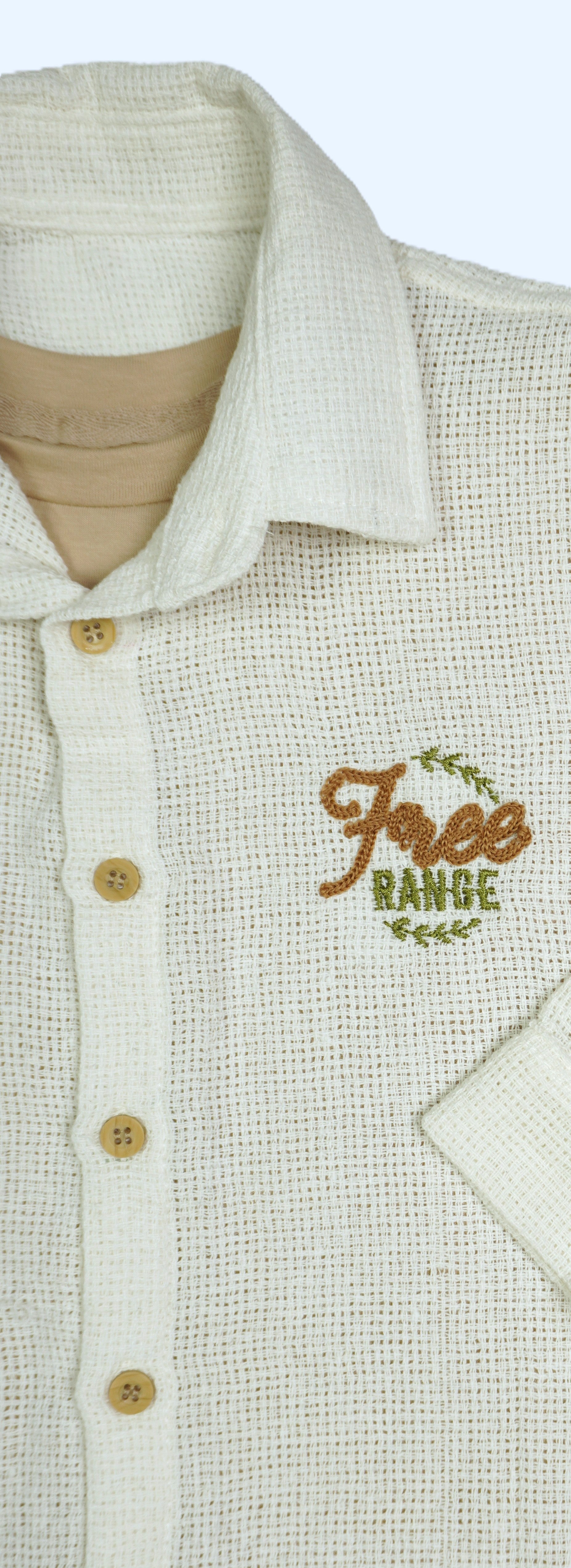 Knaben-Set 2-teilig «Free Range» – Creme/Beige