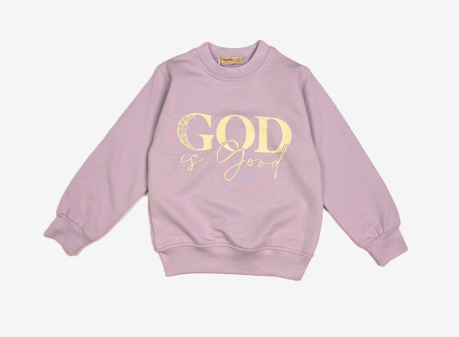 💜 Kinder-Set 2-teilig «God Is Good» – Lavendel