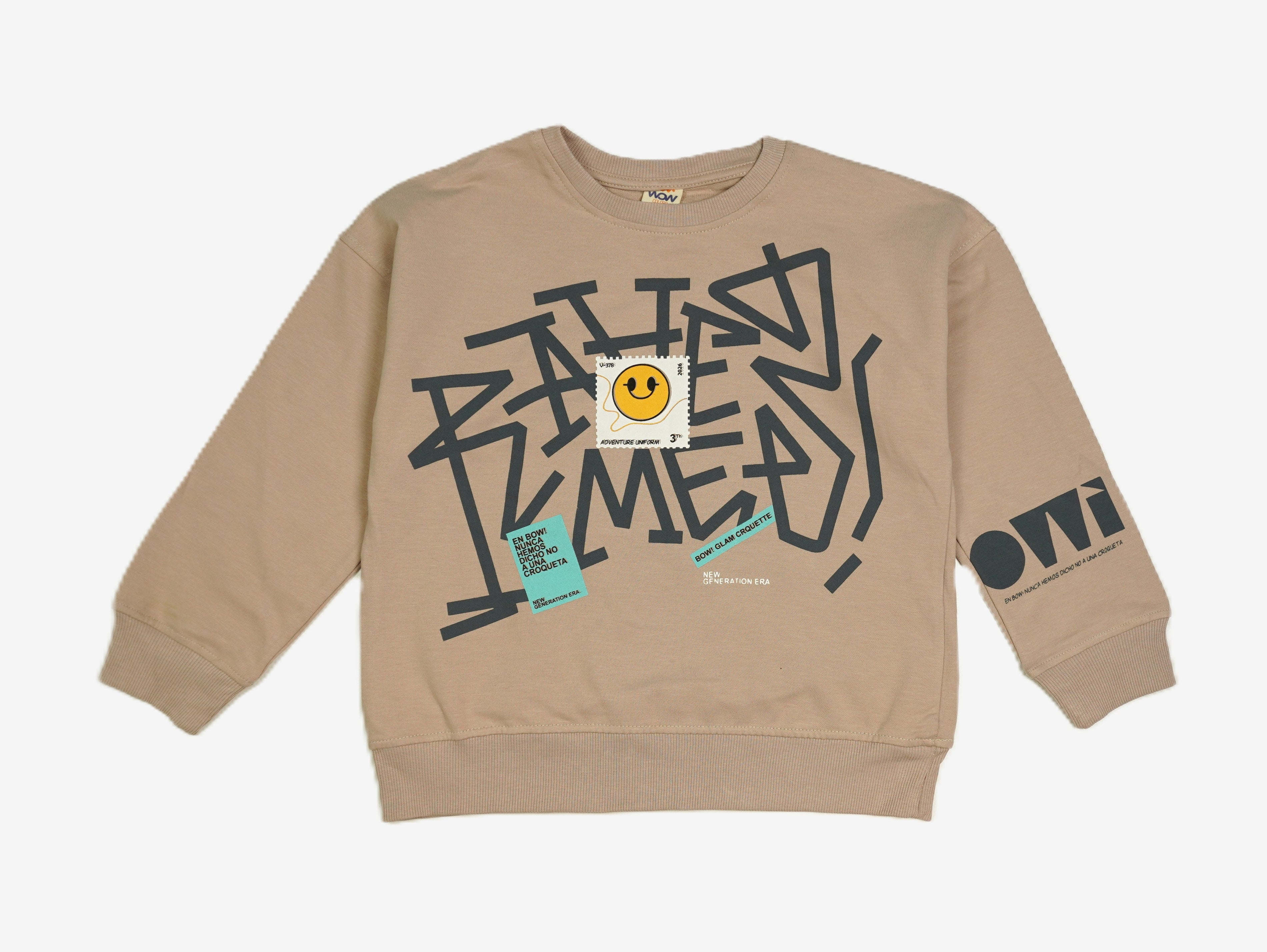 🖊️ Kinder Sweatshirt «New Generation Era» – Beige